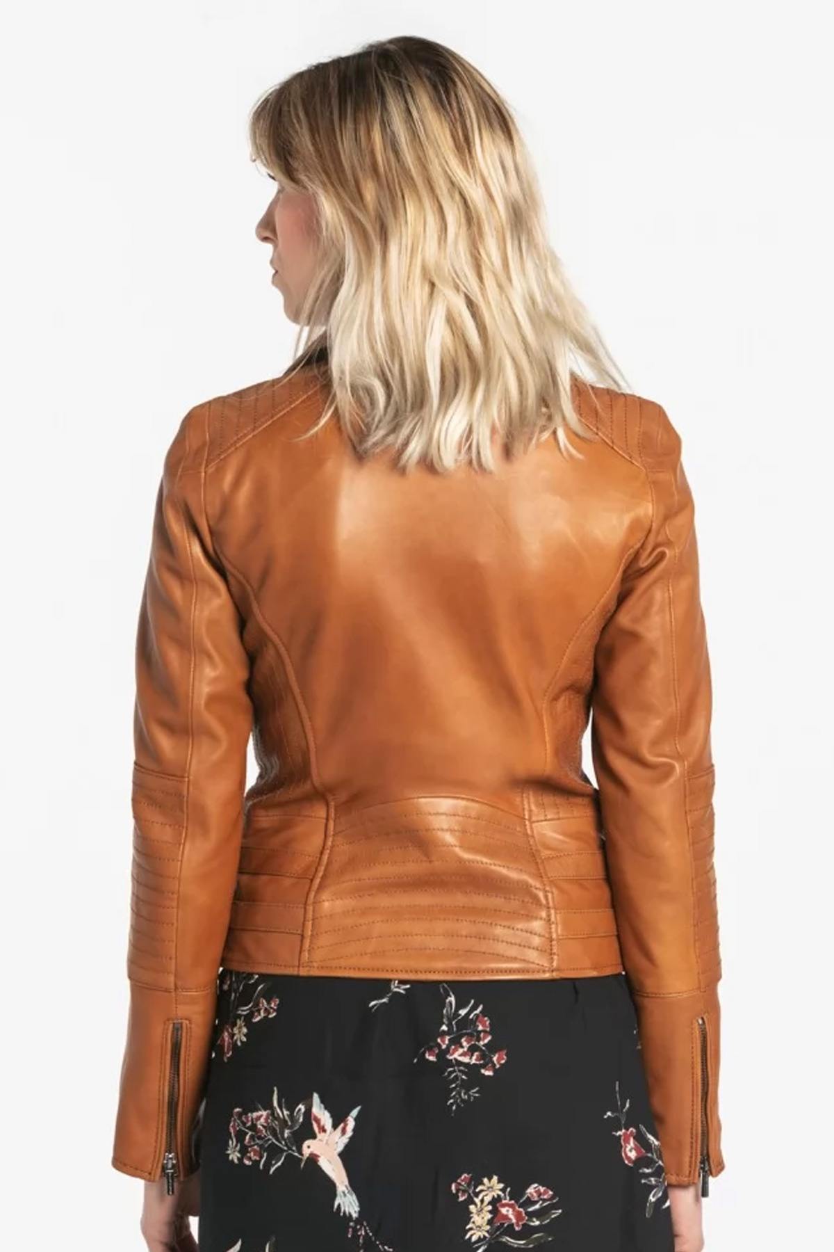 Perfecto in cognac lambskin - Image n°6