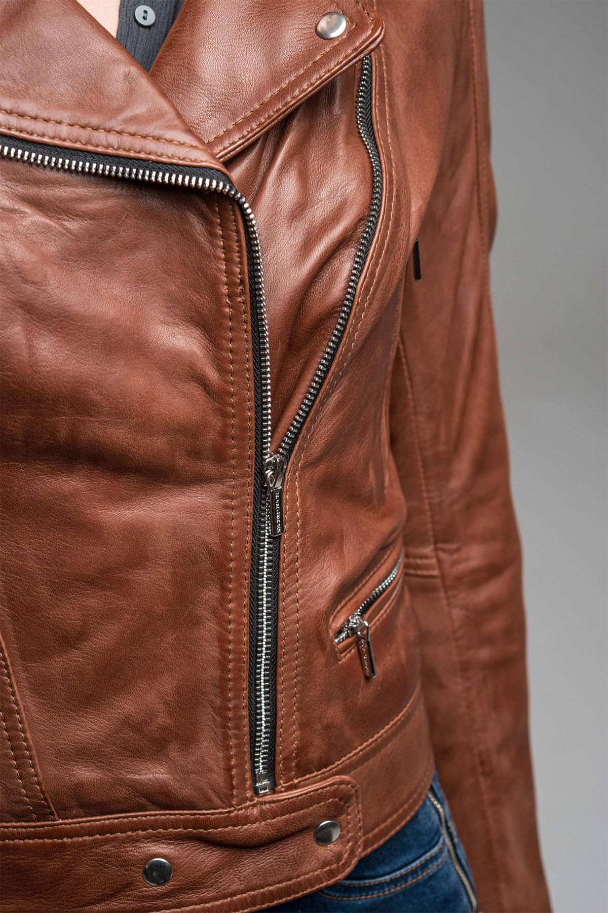 Women's Biker Jacket leather jacket - Image n°10