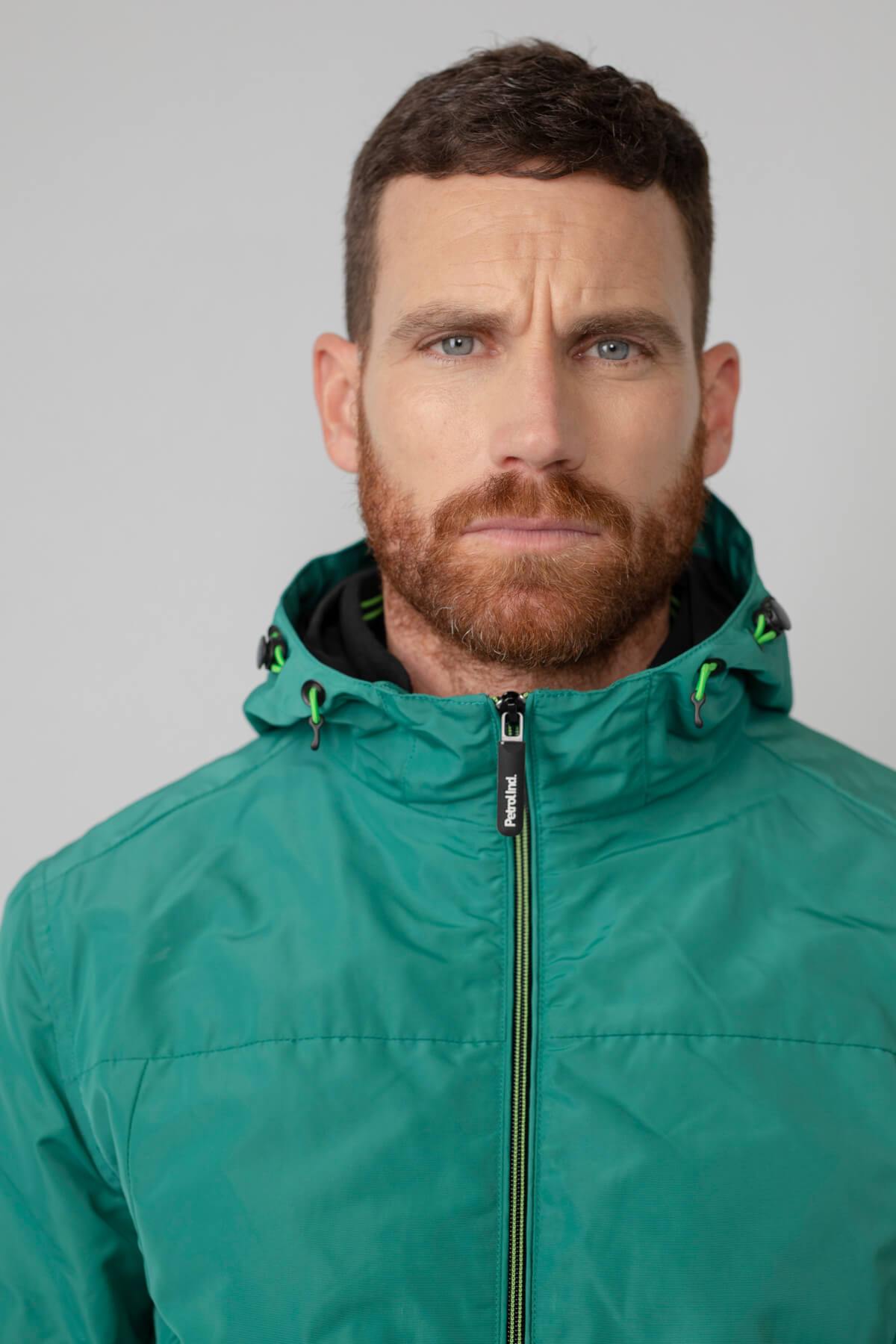 Light green windbreaker jacket in recycled polyester - Image n°8