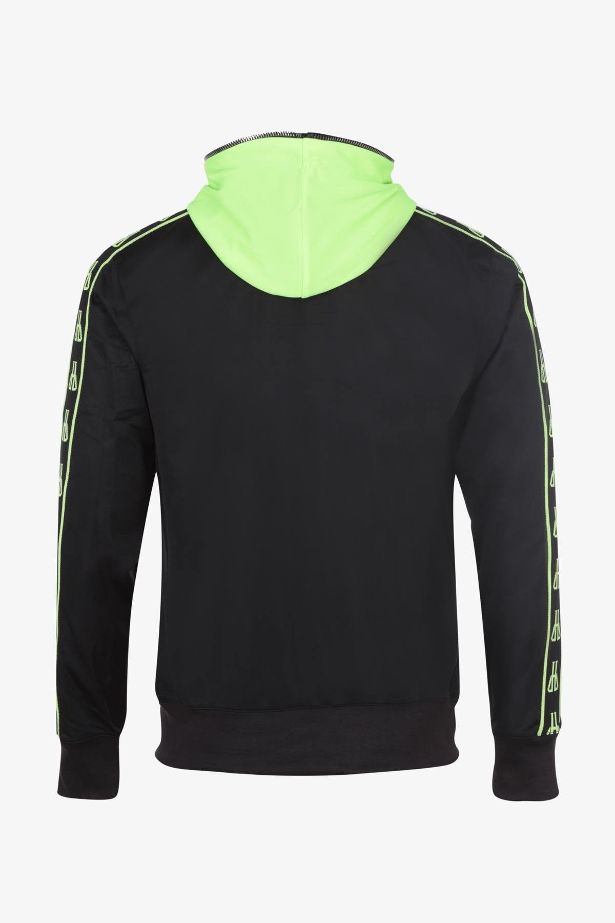 Black and Green Zip Hoodie - Image n°8