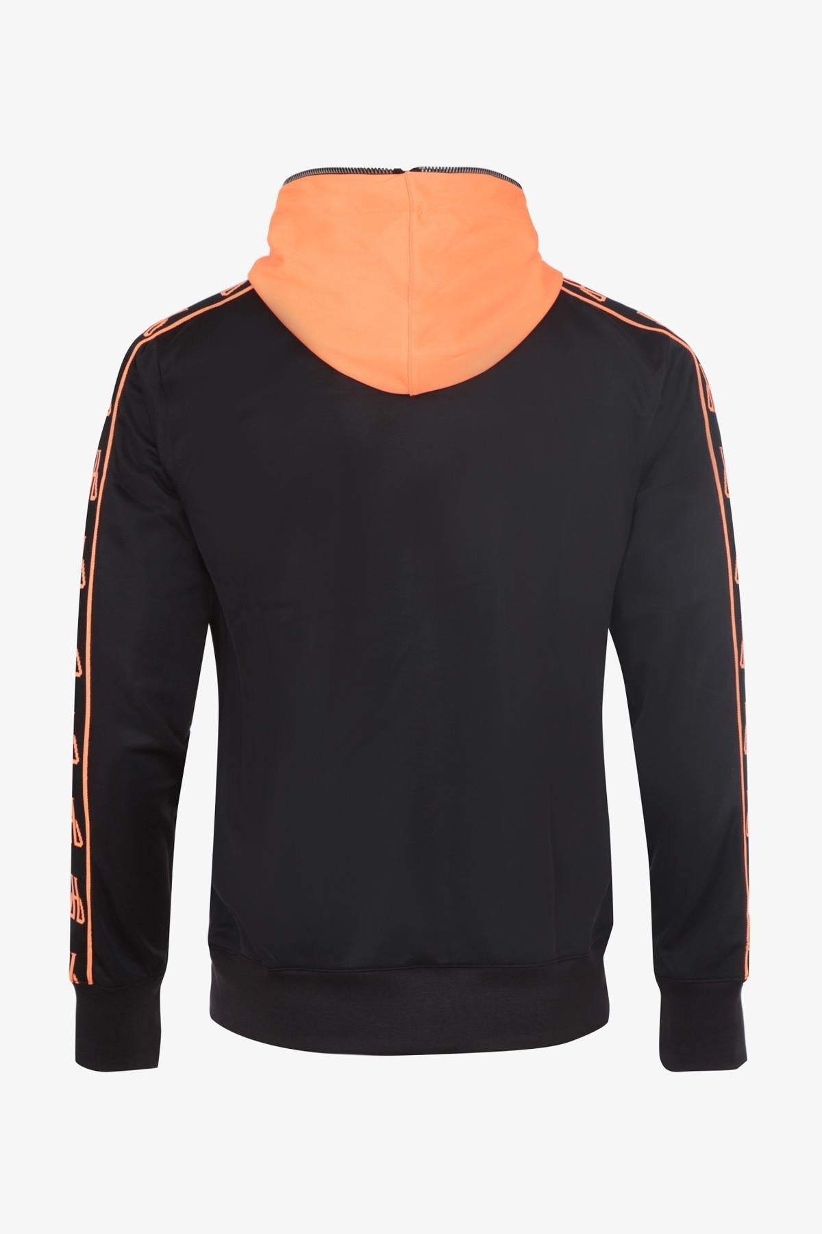 Black and Orange Zip Hoodie - Image n°6