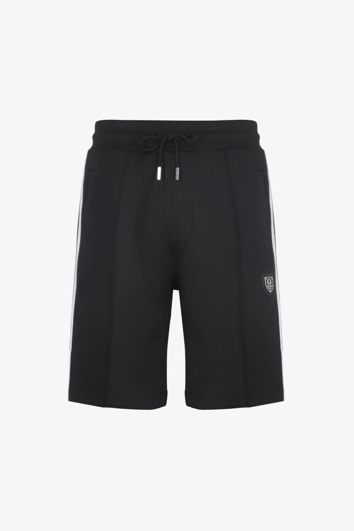 Men's black shorts with drawstring - Image n°5