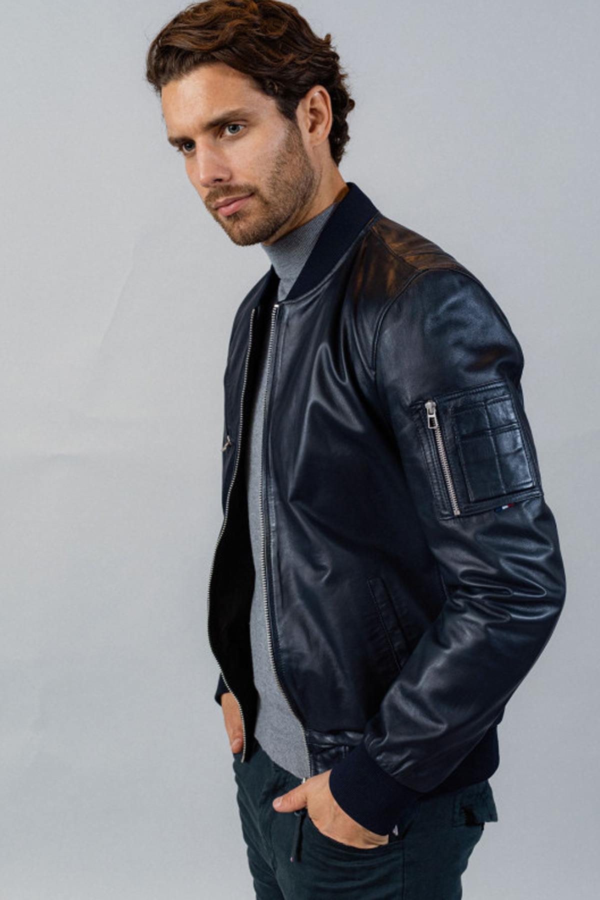 Leather bomber Patrouille de France - Image n°21