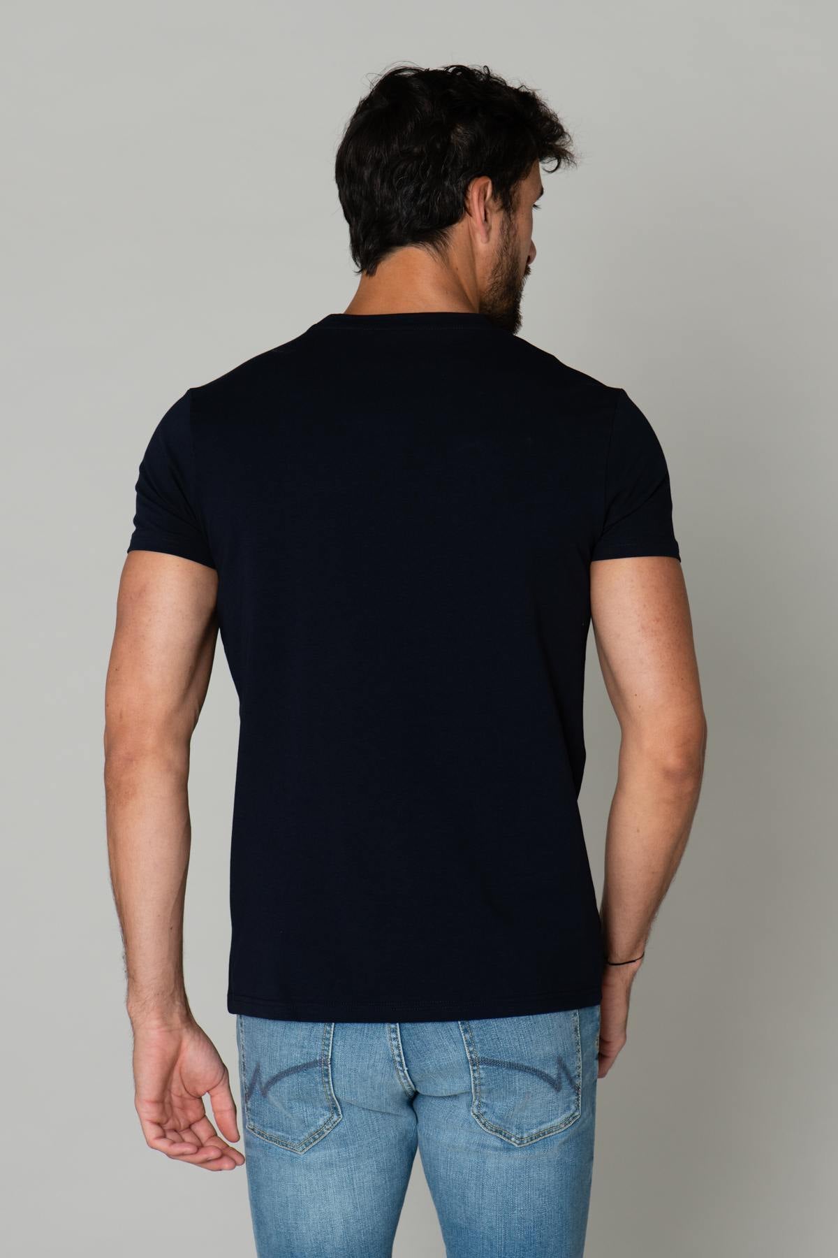 Navy blue t-shirt - Image n°9