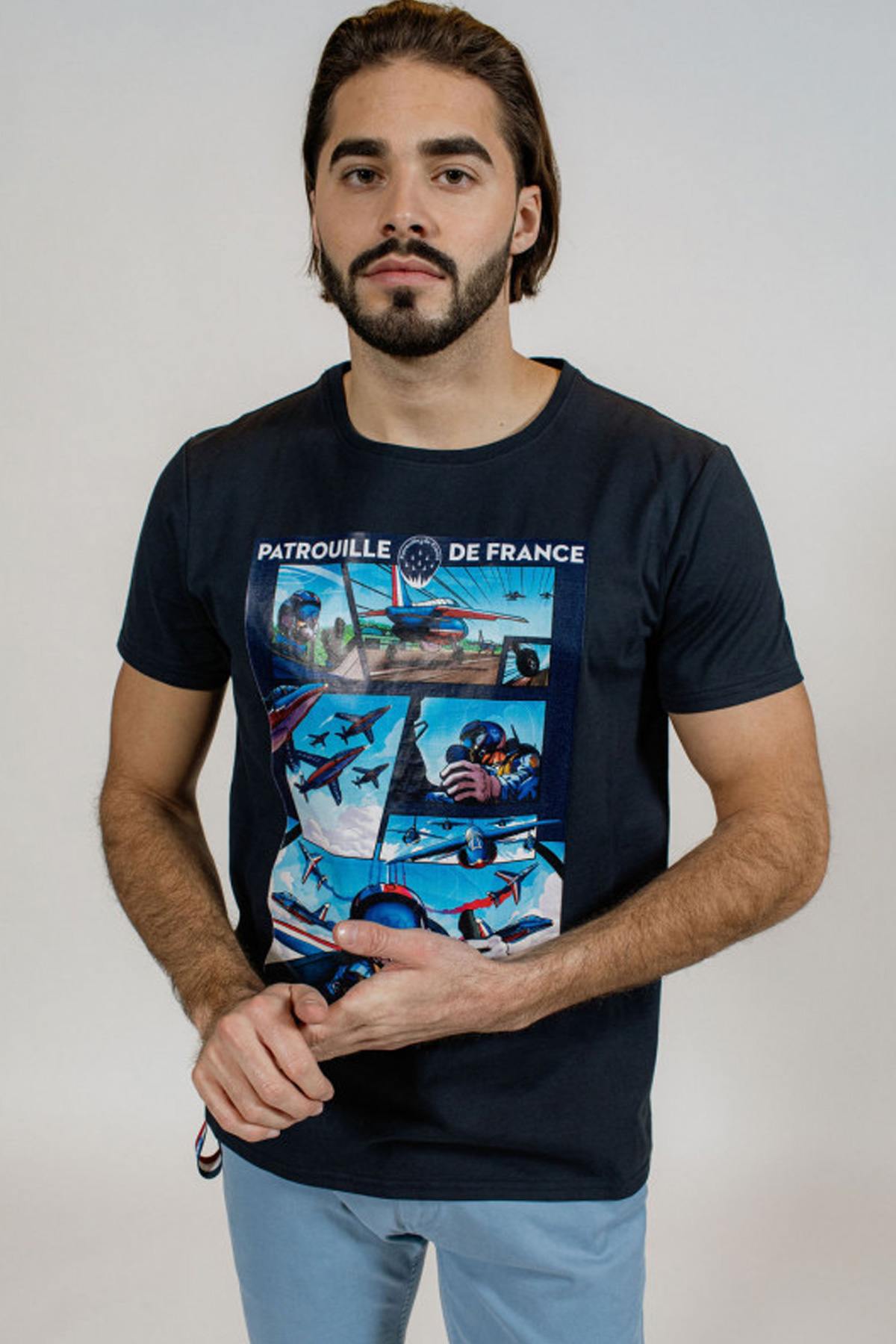 Navy blue T-Shirt BD Patrouille de France - Image n°1