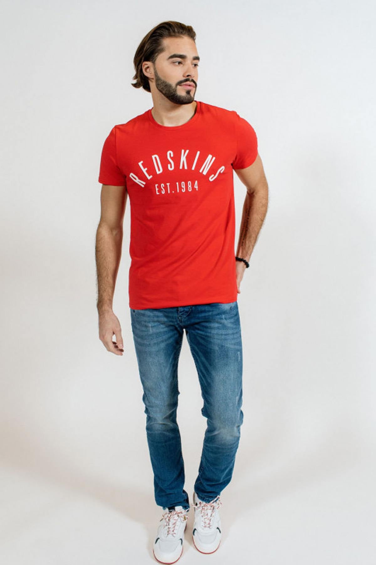 Red short-sleeved t-shirt - Image n°3