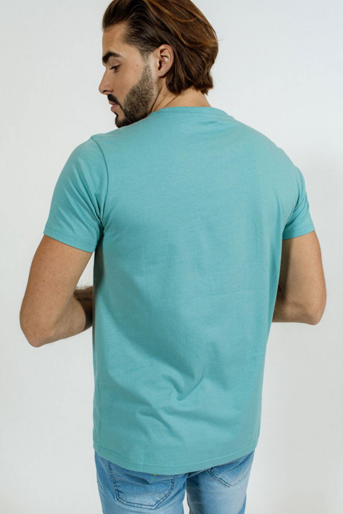 Van Vintage turquoise blue t-shirt - Image n°3