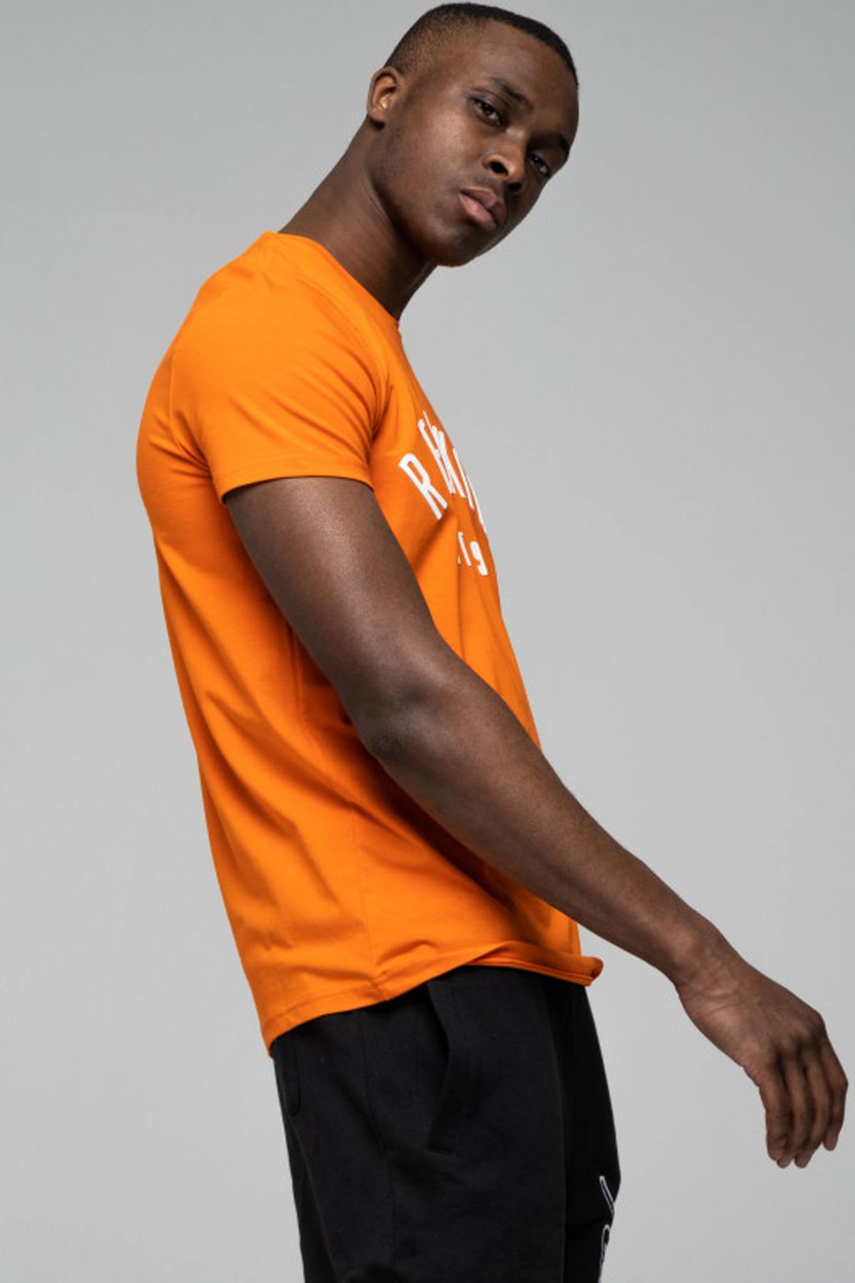 Orange sportswear t-shirt - Image n°3