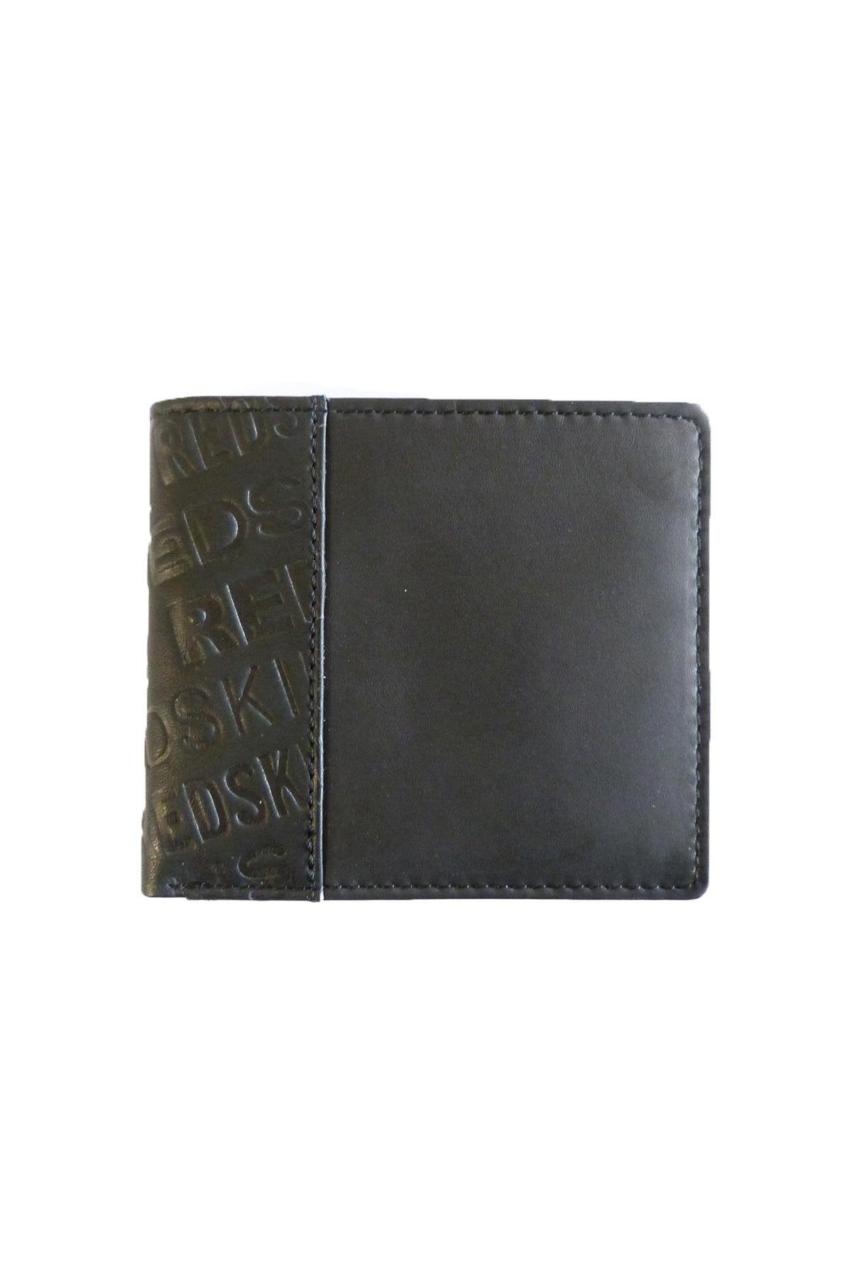 Men's black leather wallet - Image n°1