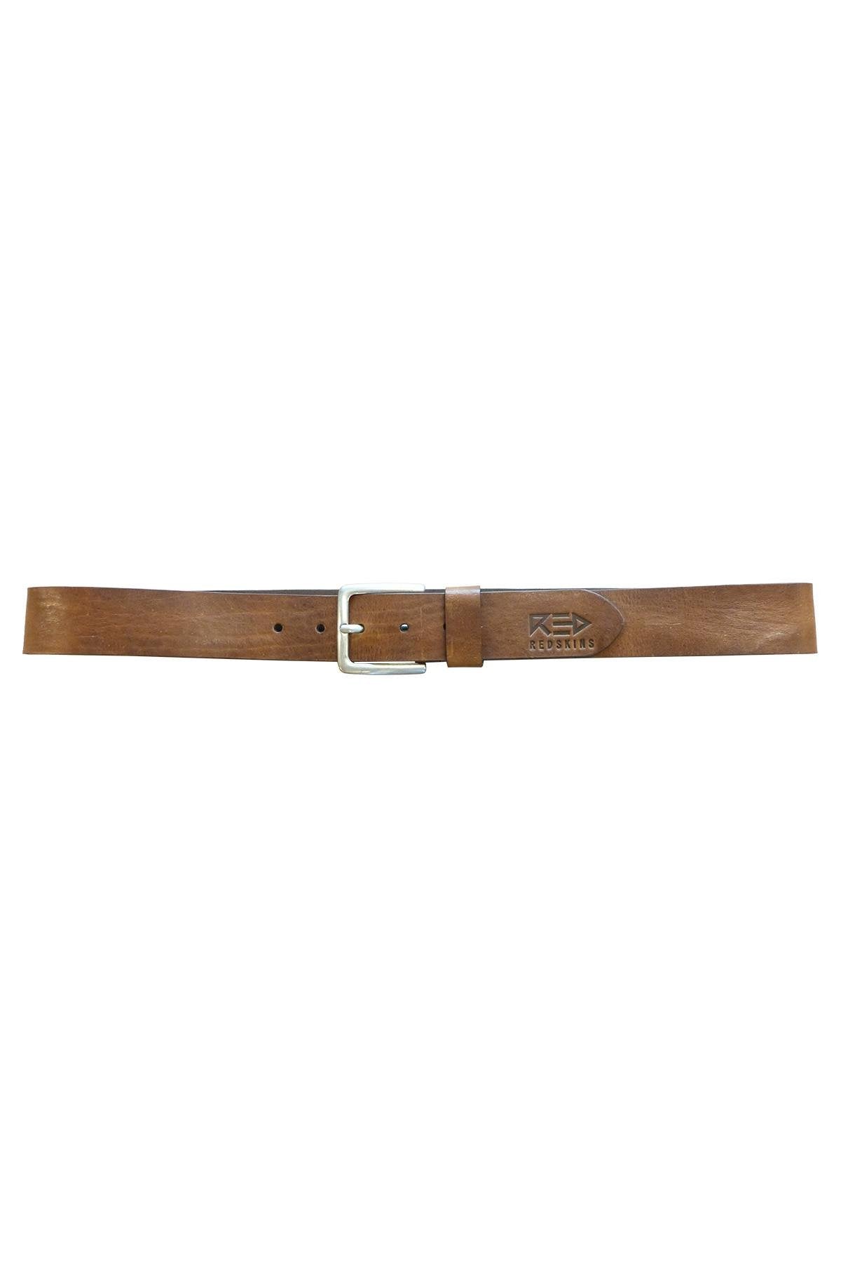 Brown leather belt - Image n°1