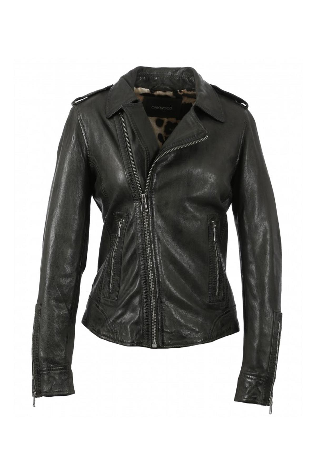  Perf style khaki leather jacket - Image n°8