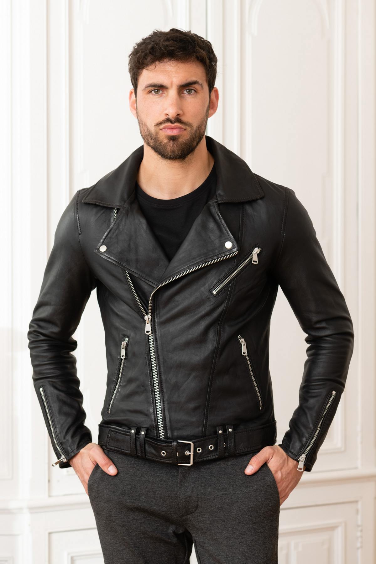 Black sheepskin perfecto - Image n°5