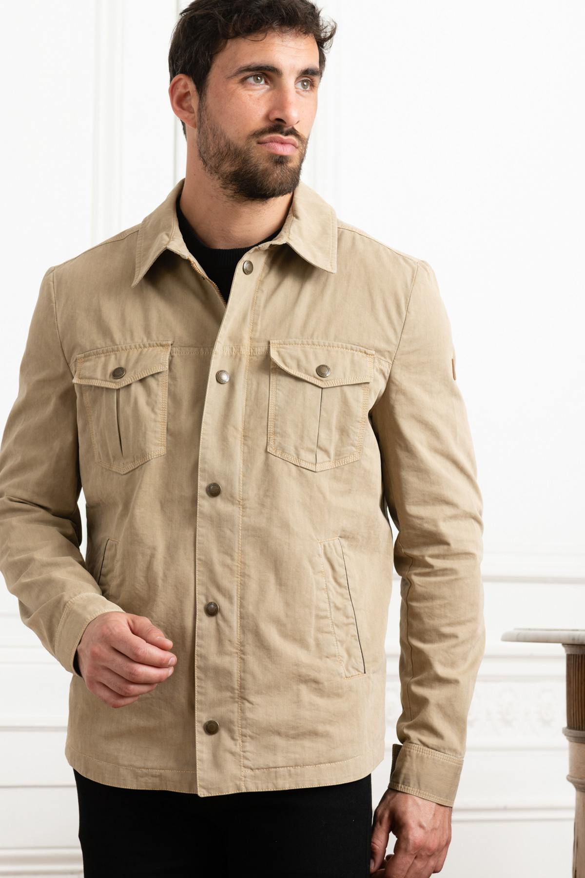 Beige overshirt jacket - Image n°2