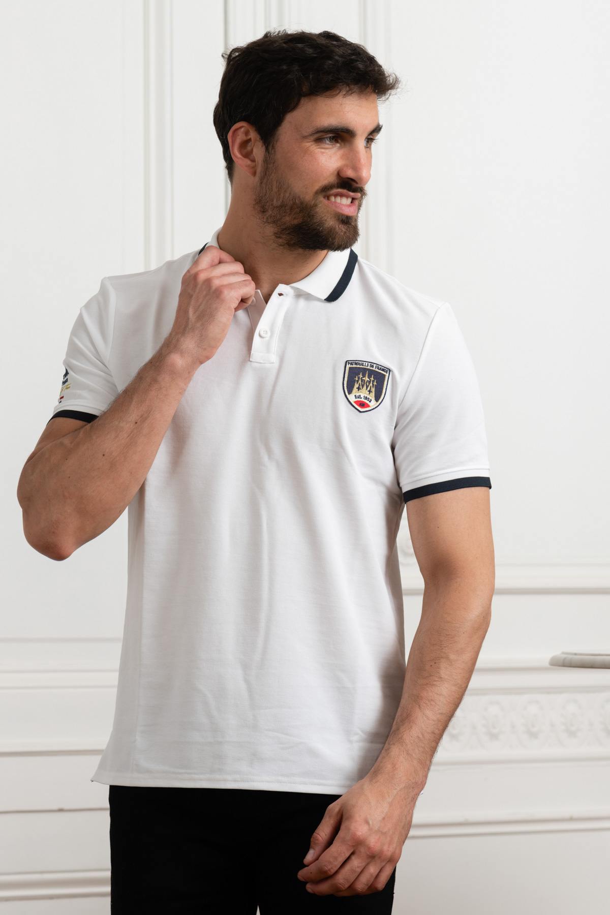 White polo shirt Patrouille de France - Image n°1