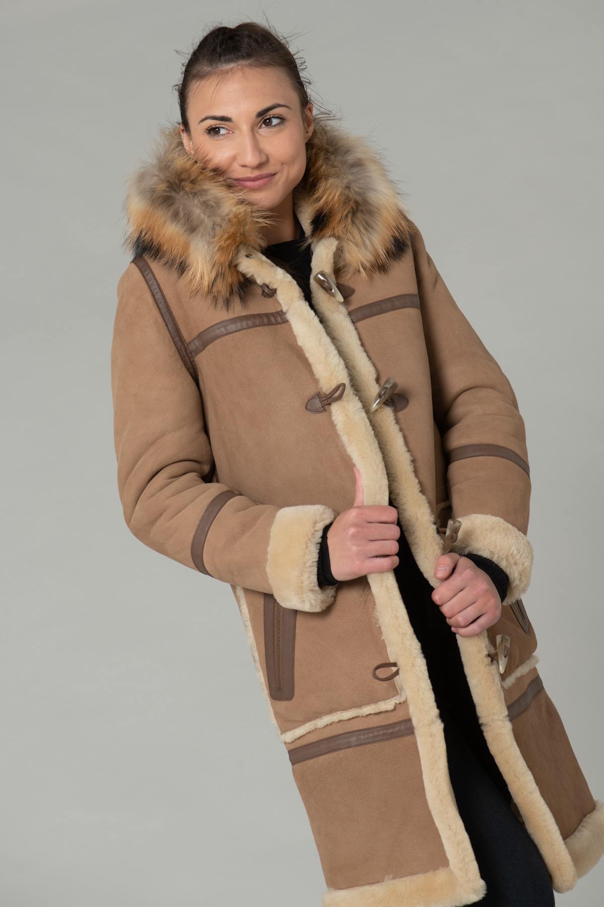 Long woolen coat Duffle Coat - Image n°1