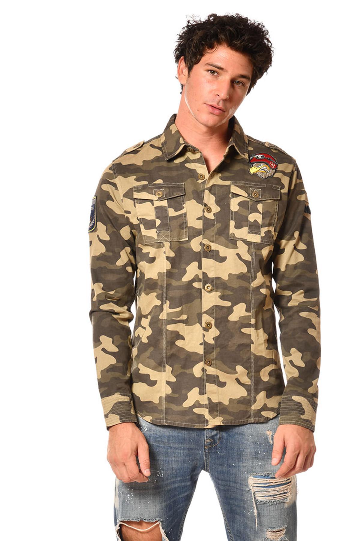 Men's camouflage shirt - Image n°1