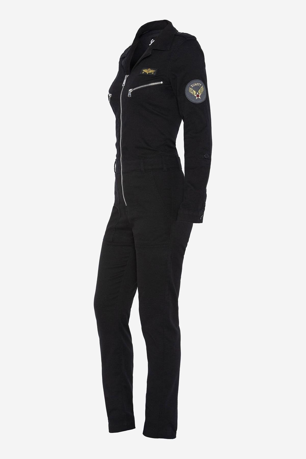 Women's black army jumpsuit - Image n°7