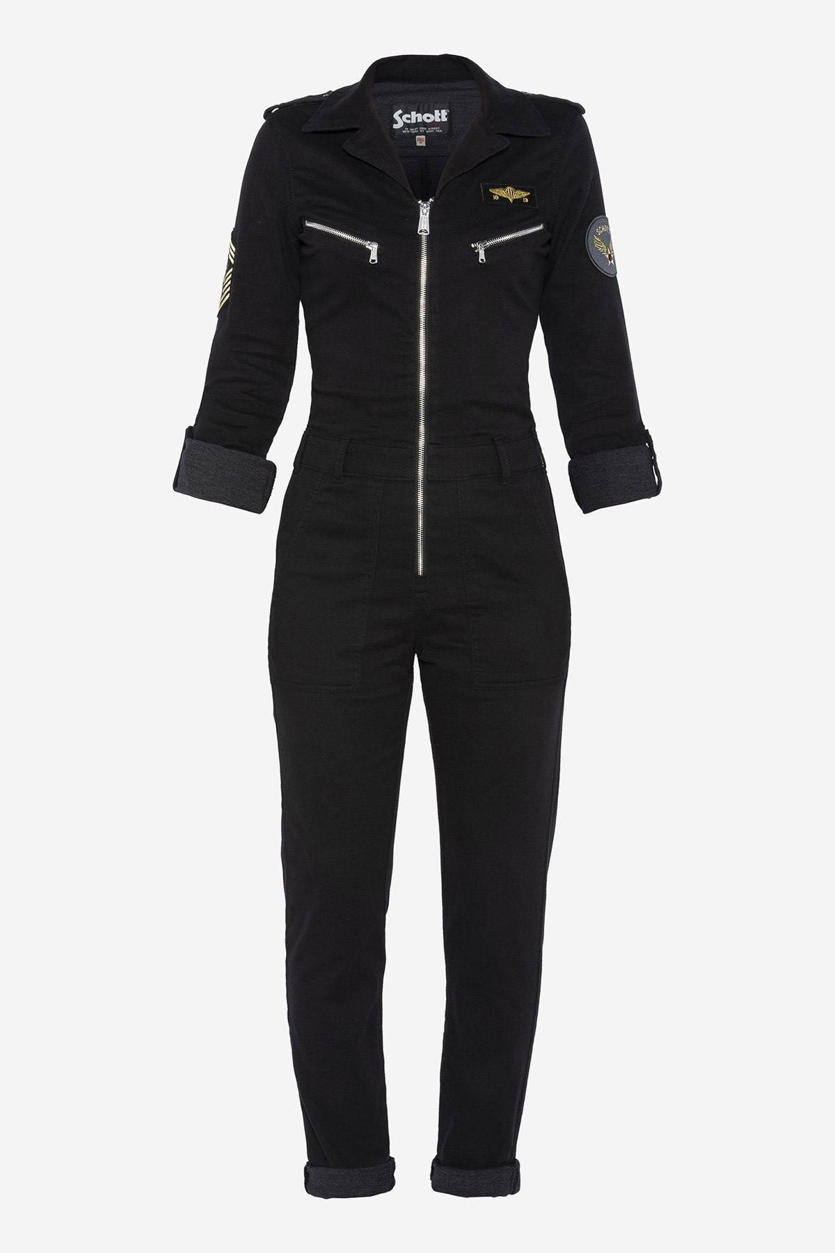 Women's black army jumpsuit - Image n°6