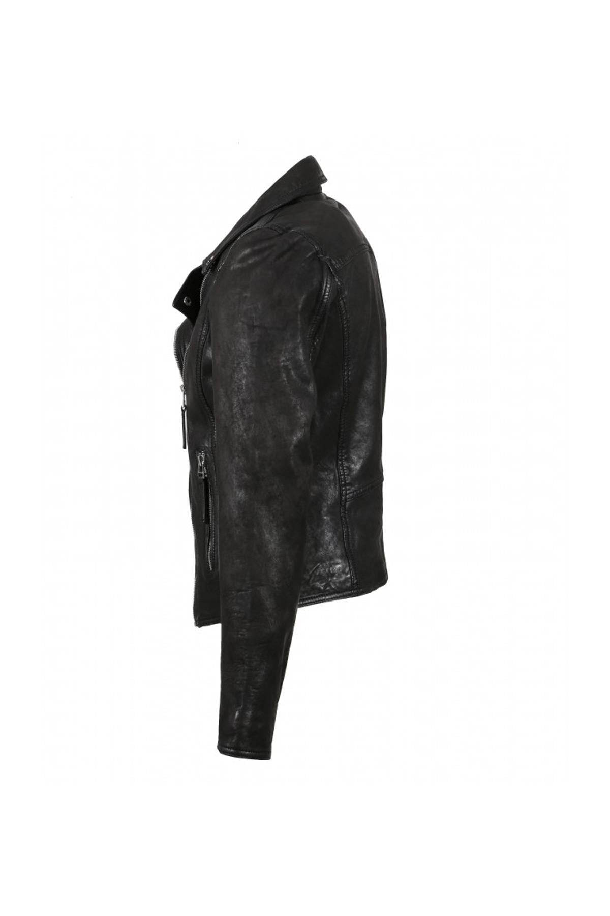 Black slim fit Biker Jacket - Image n°10