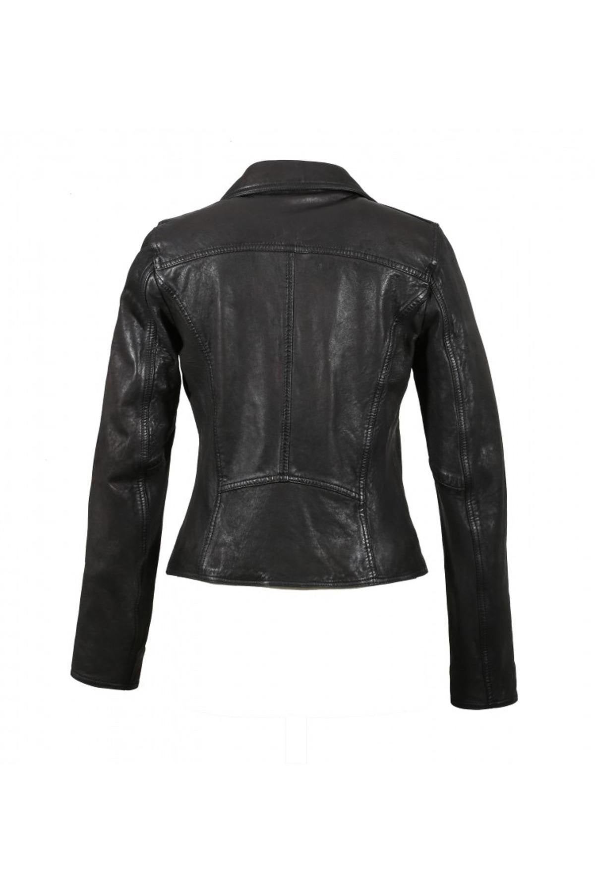 Black slim fit Biker Jacket - Image n°11