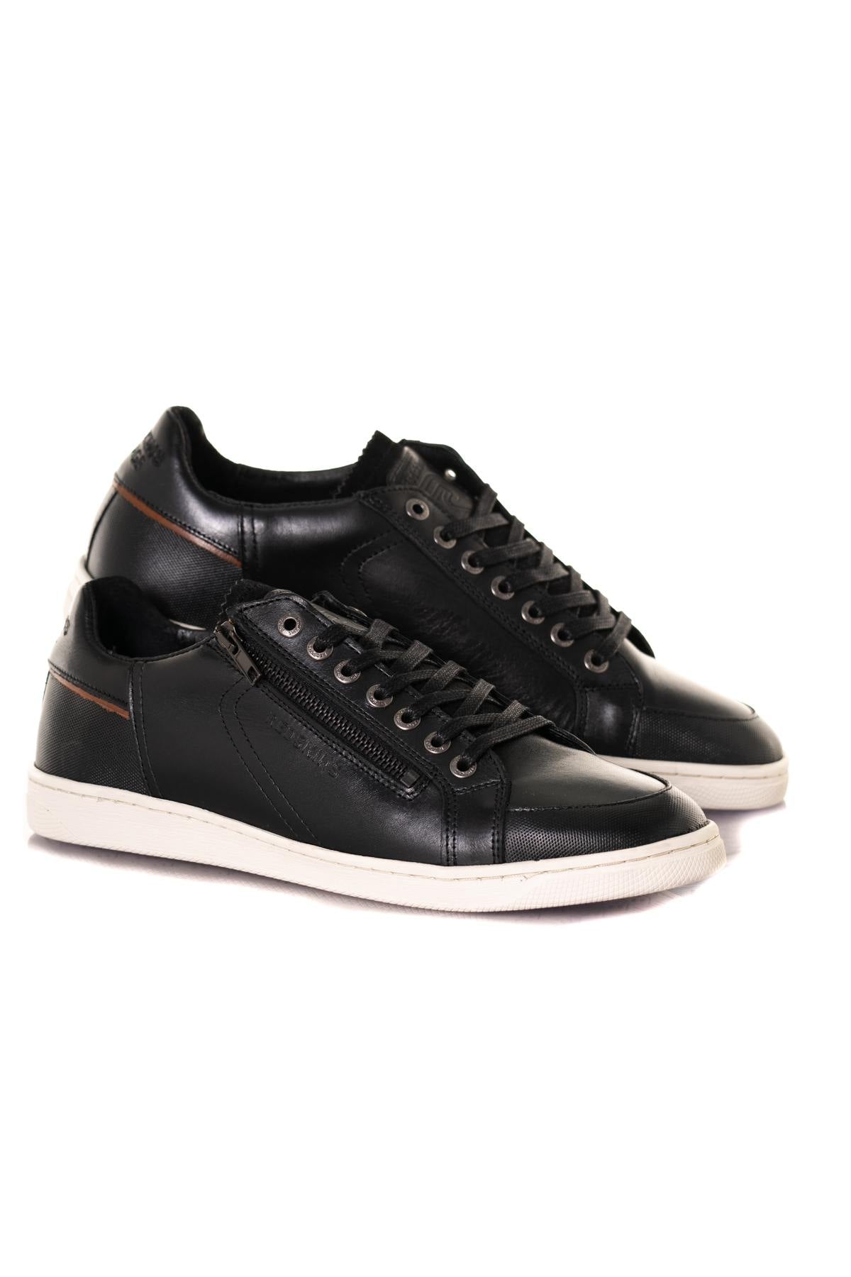 Leather sneakers with zip - Image n°2