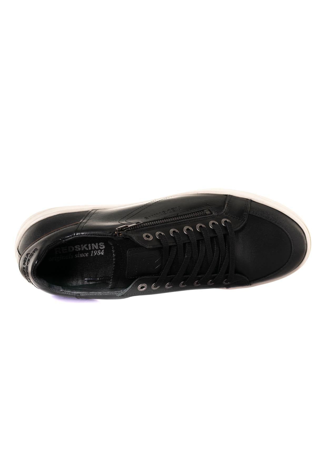 Leather sneakers with zip - Image n°4