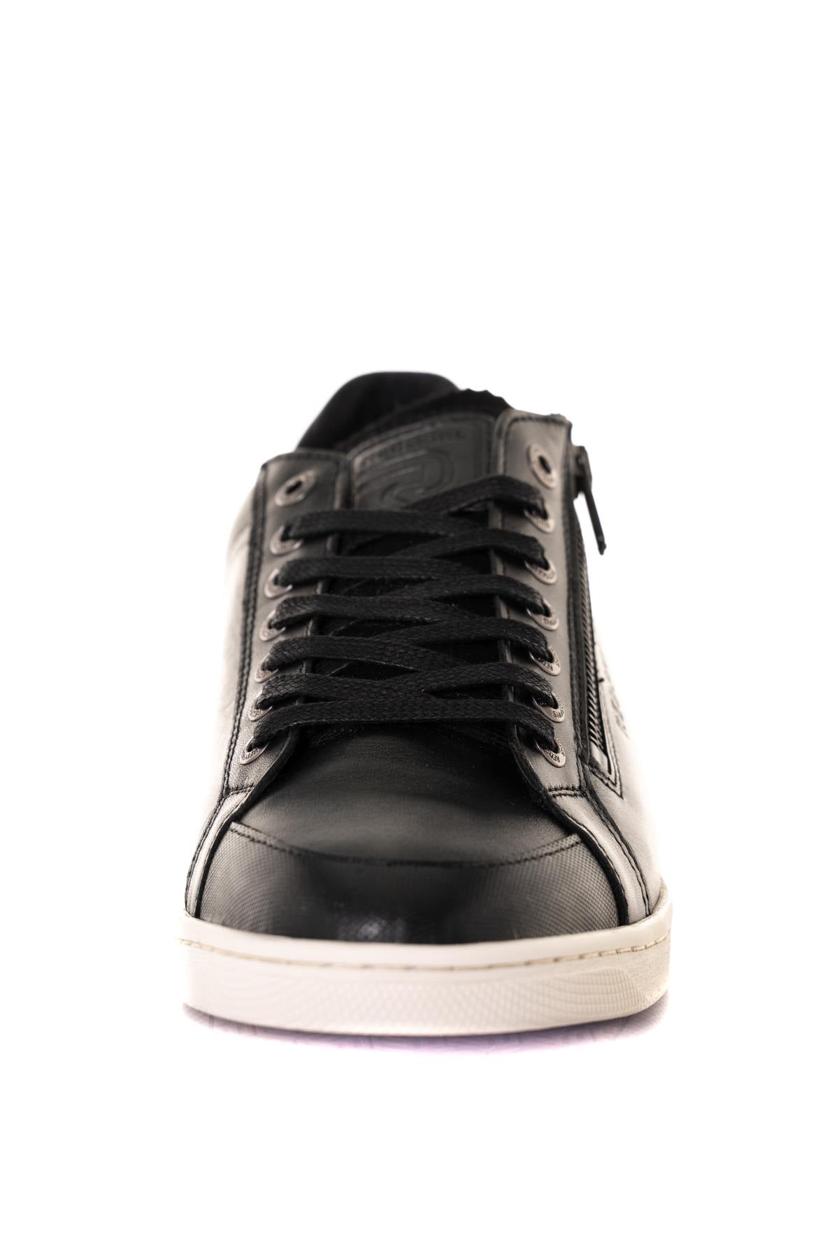 Leather sneakers with zip - Image n°6