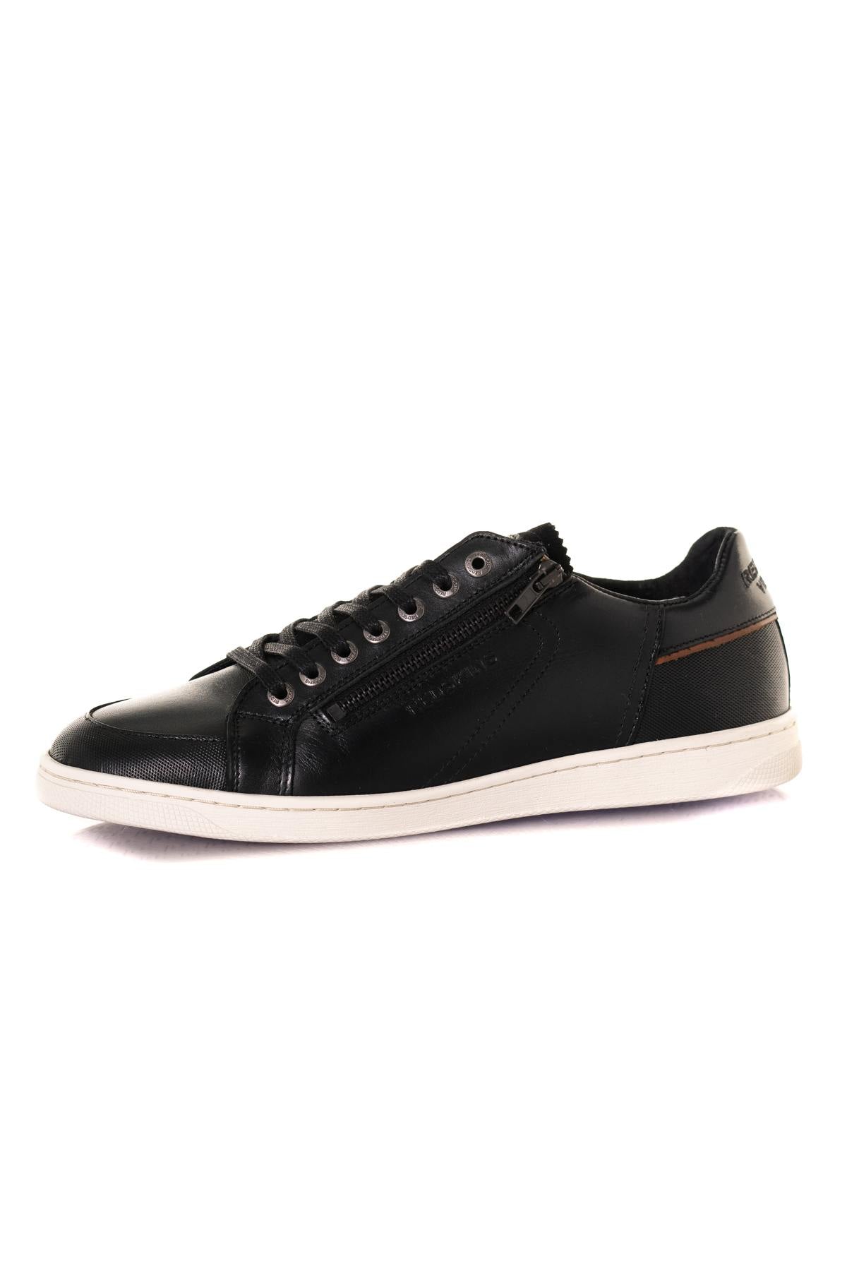 Leather sneakers with zip - Image n°7