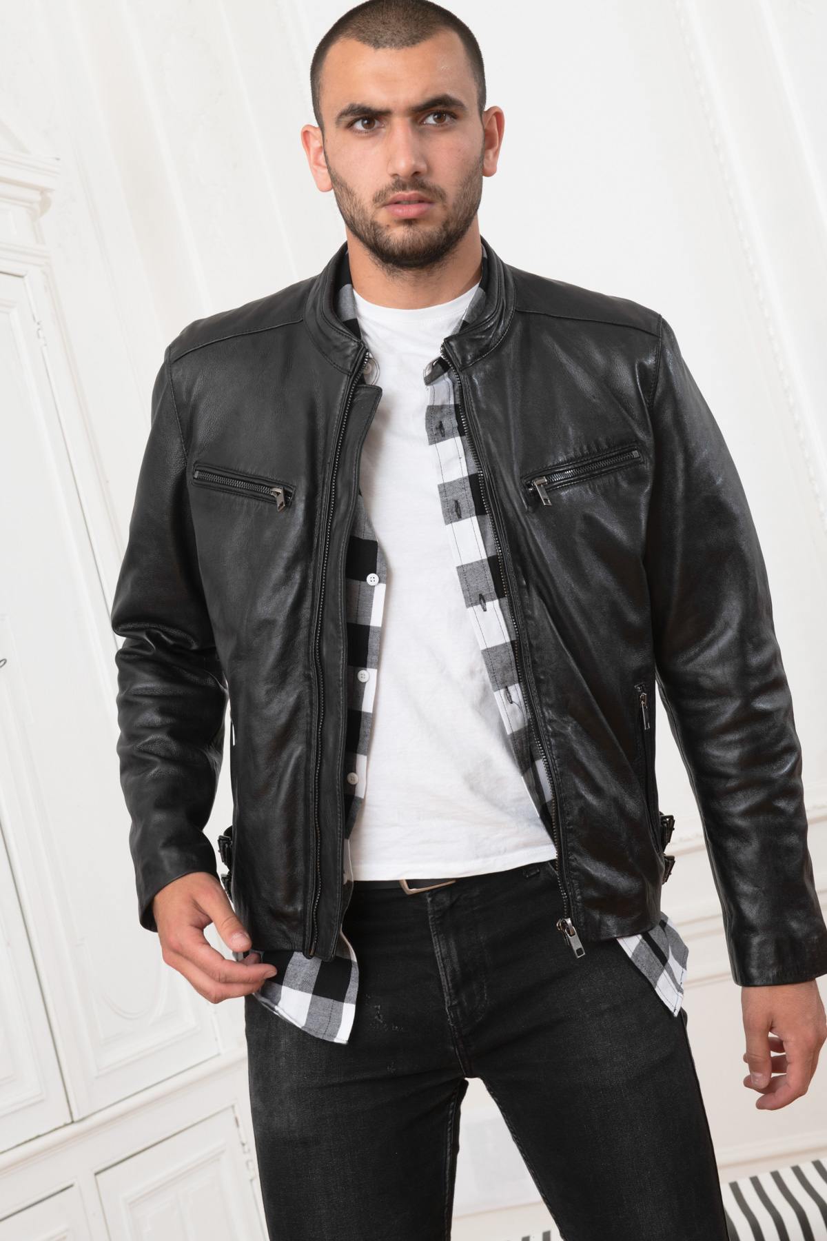 Black leather jacket - Image n°5