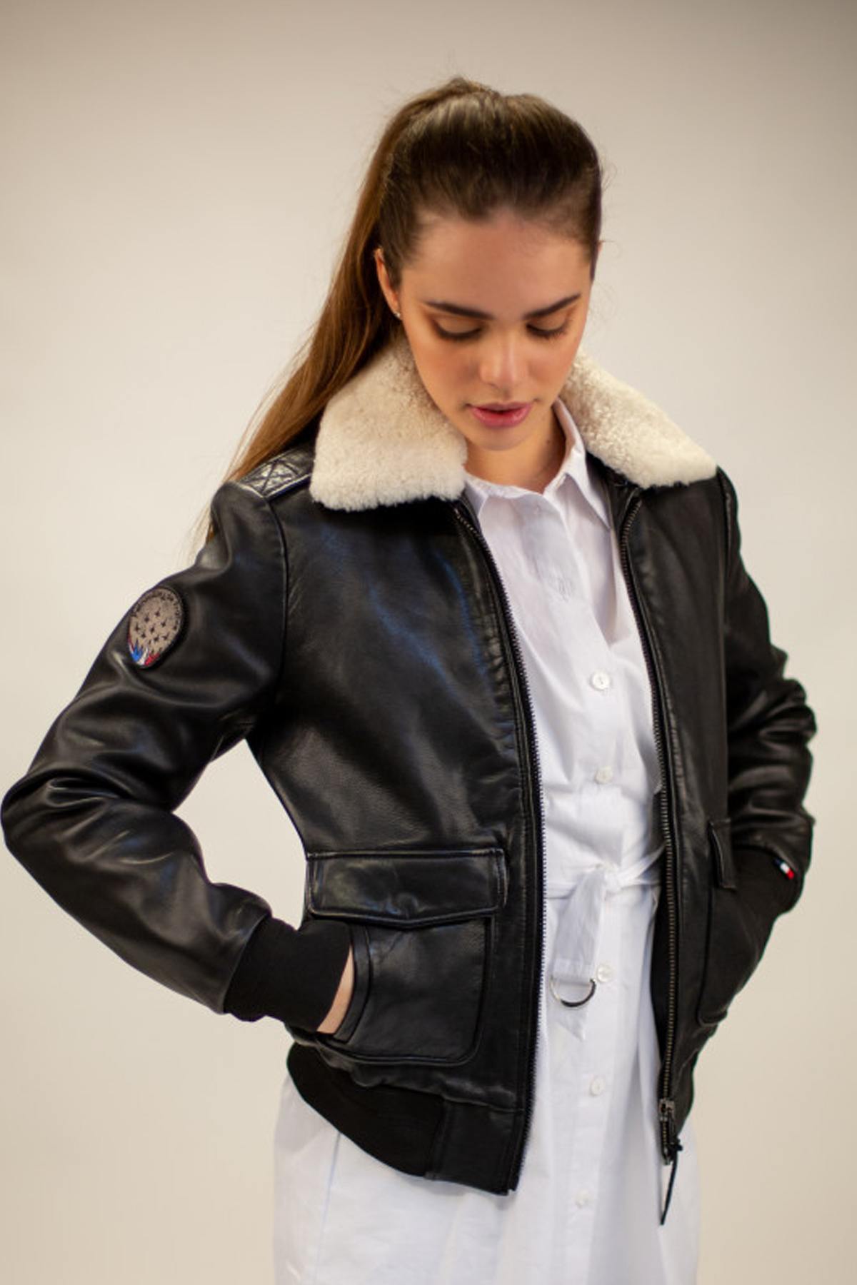 Women's French patrol pilot jacket - Image n°1