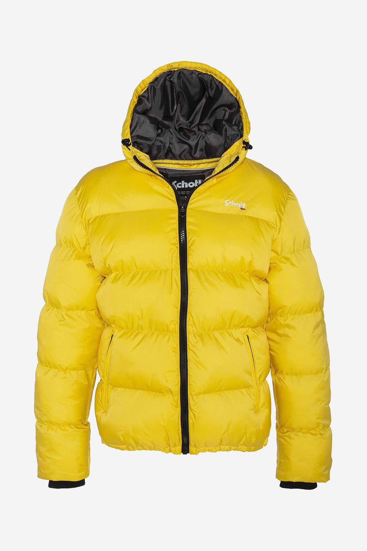 Yellow quilted down jacket - Image n°3