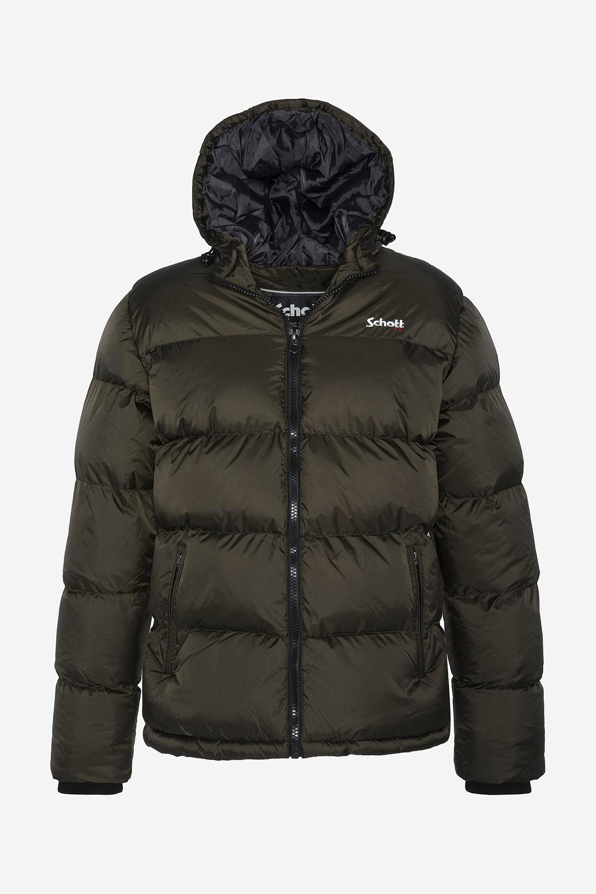 Warm khaki down jacket - Image n°1