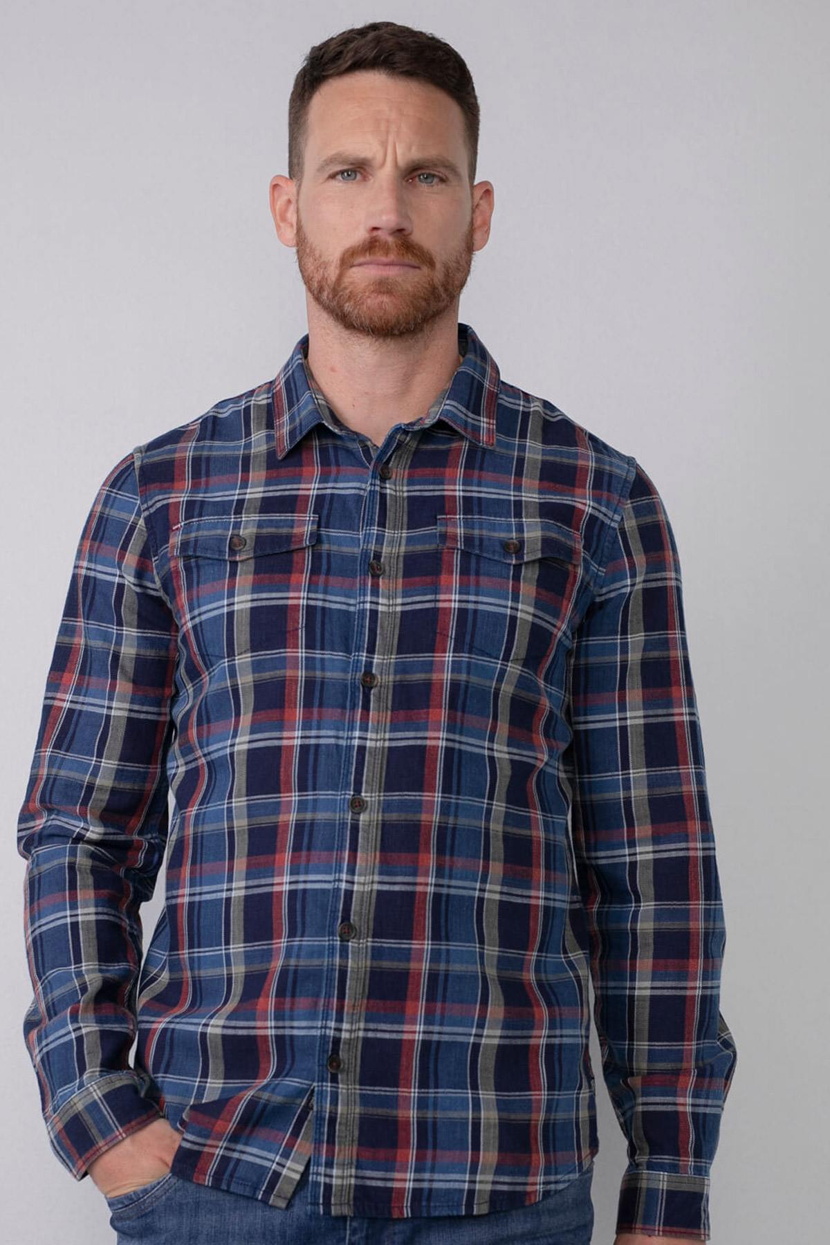 Blue and Red Lumberjack Shirt - Image n°2