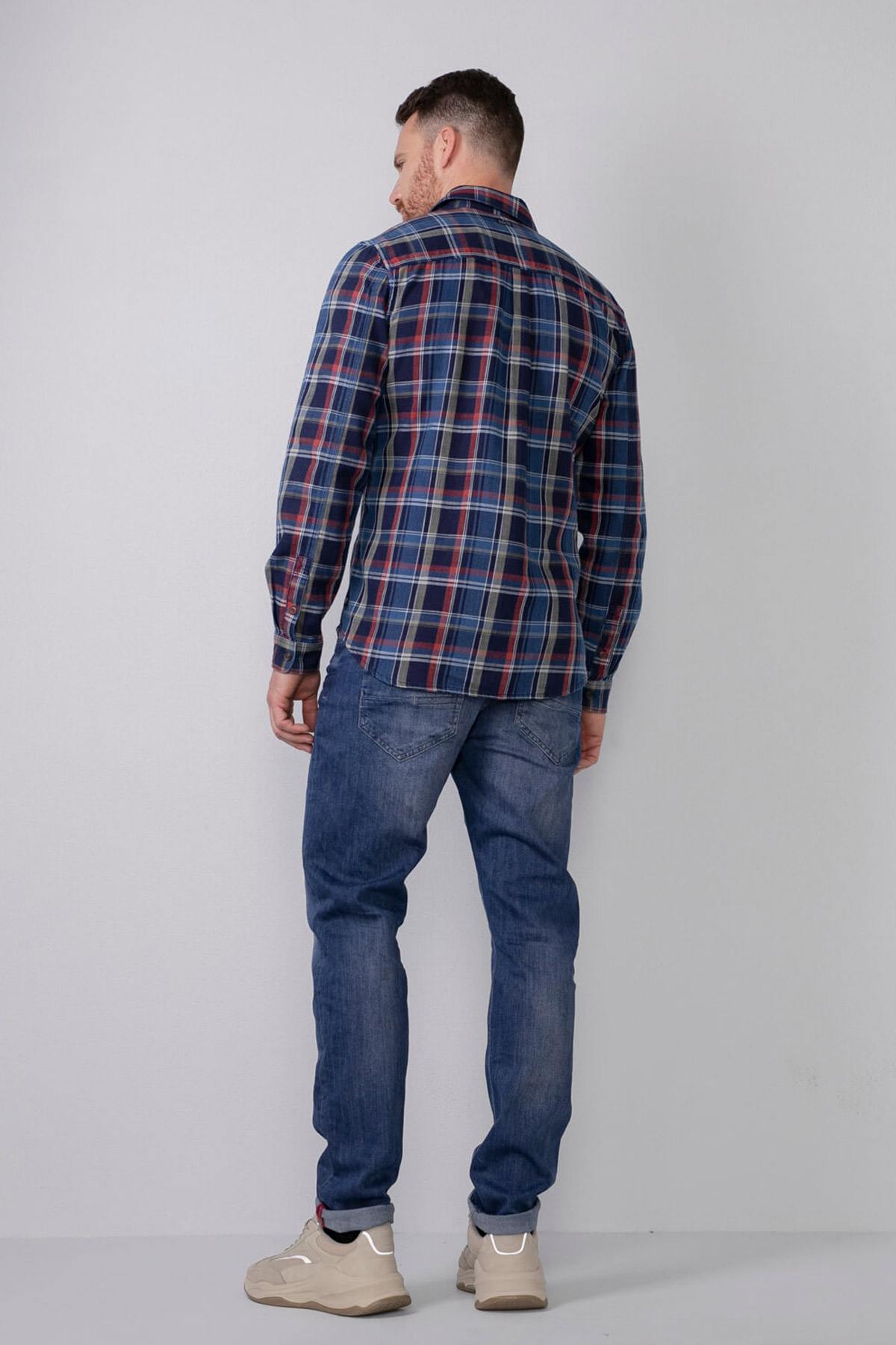 Blue and Red Lumberjack Shirt - Image n°5