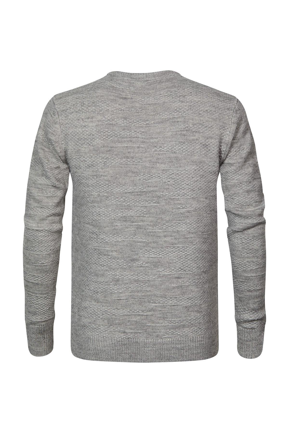 Light gray acrylic and wool sweater - Image n°7