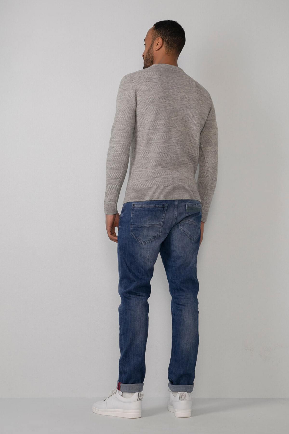 Light gray acrylic and wool sweater - Image n°4