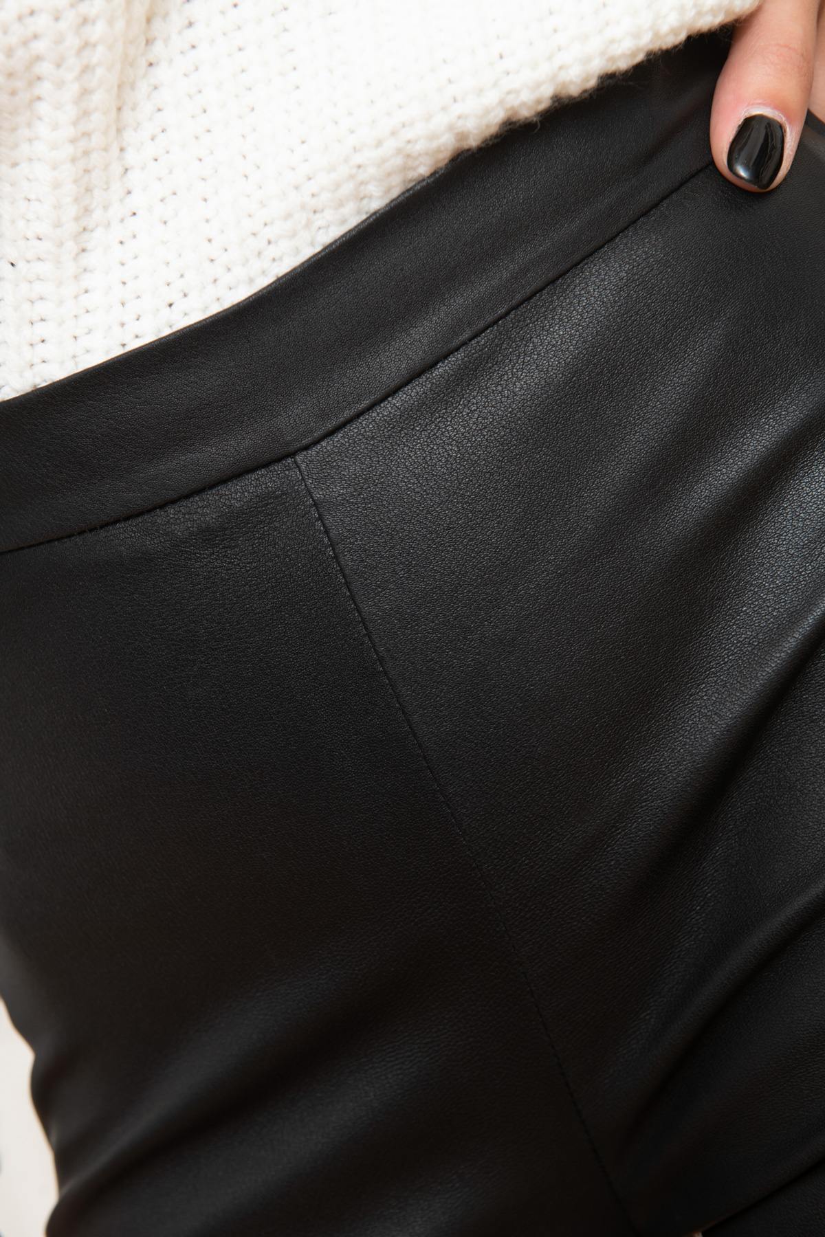 Cityzen Black Leather Leggings - Image n°5