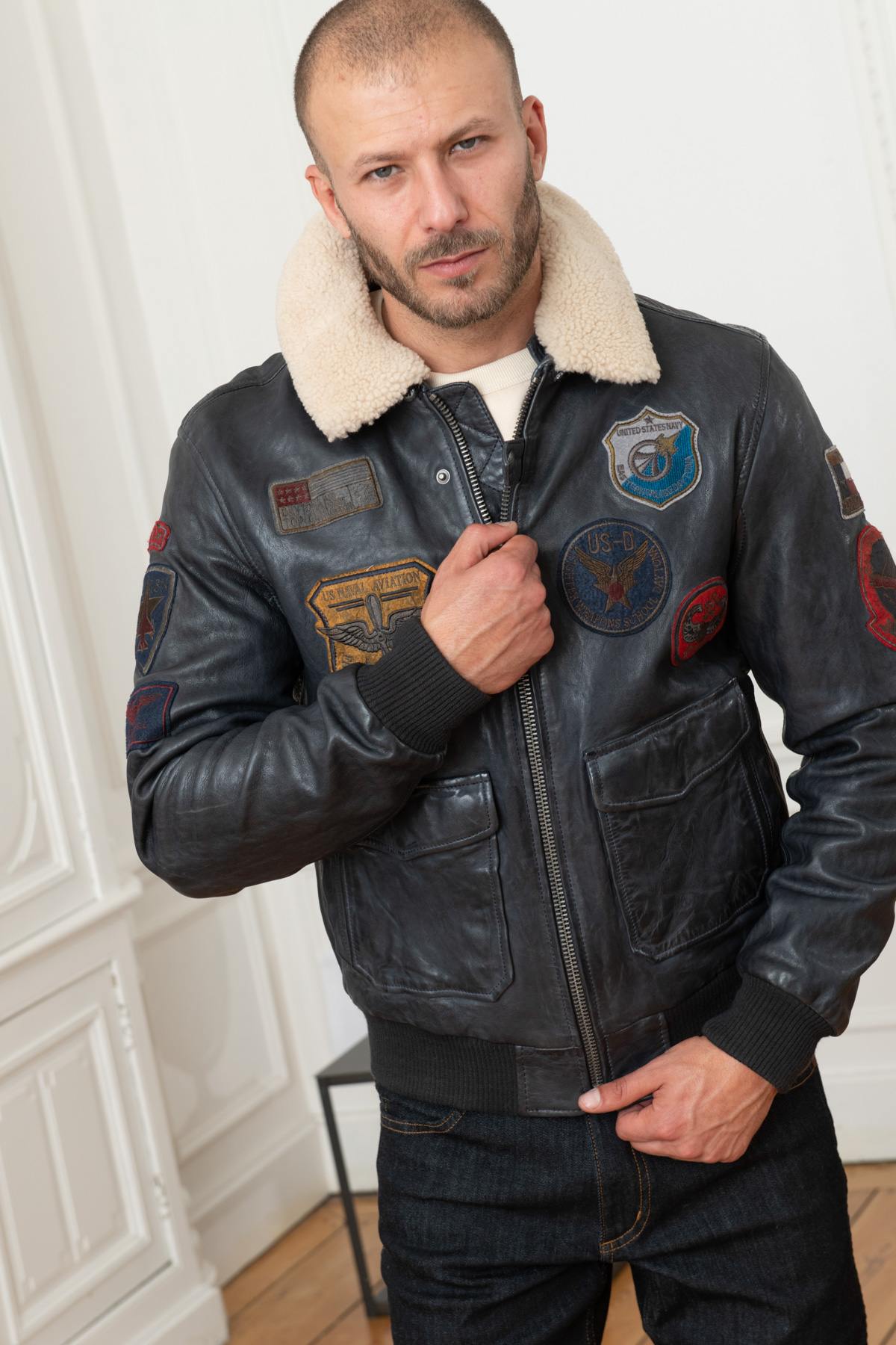 Navy bomber jacket - Image n°2