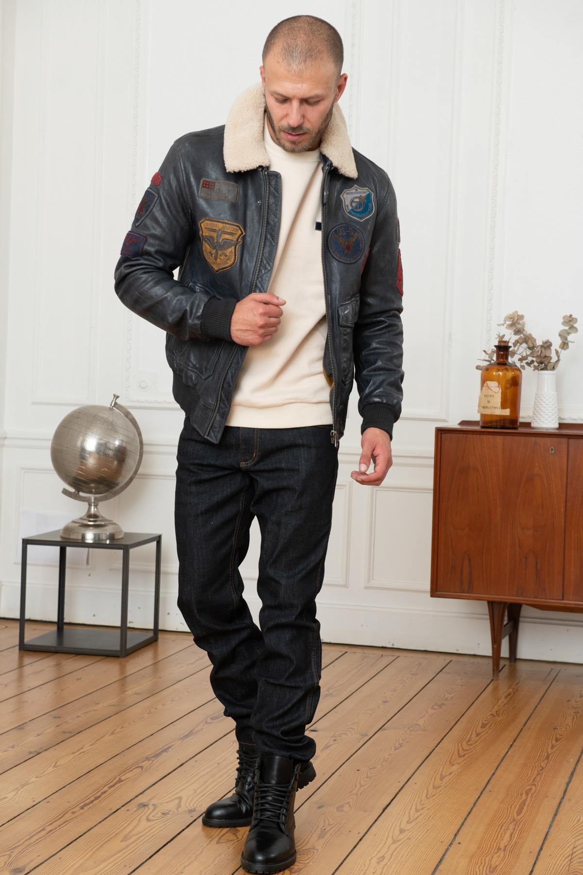 Navy bomber jacket - Image n°3