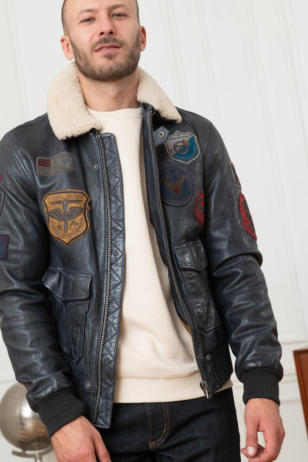 Navy bomber jacket - Image n°4