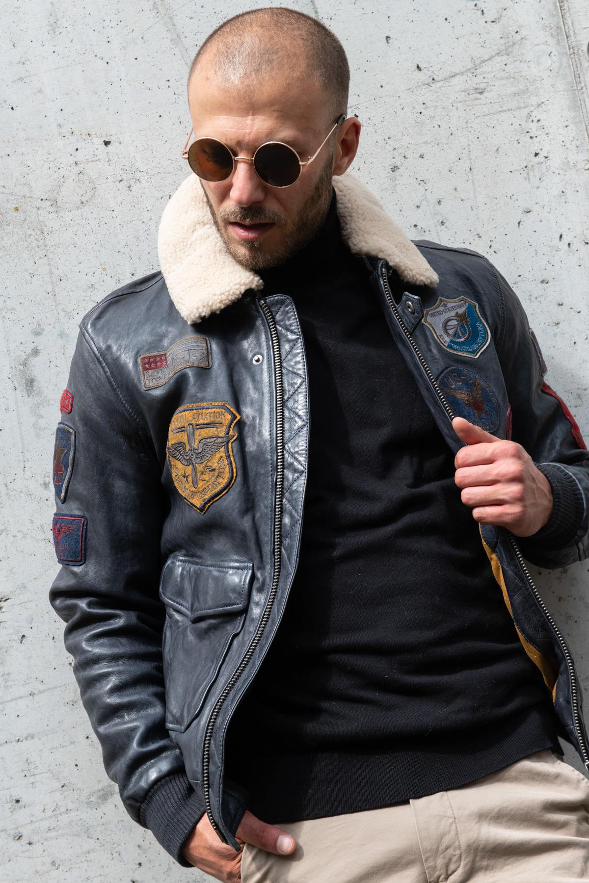 Navy bomber jacket - Image n°1