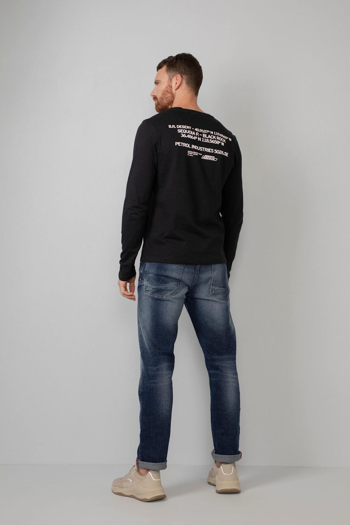 Washed effect straight jeans - Image n°2