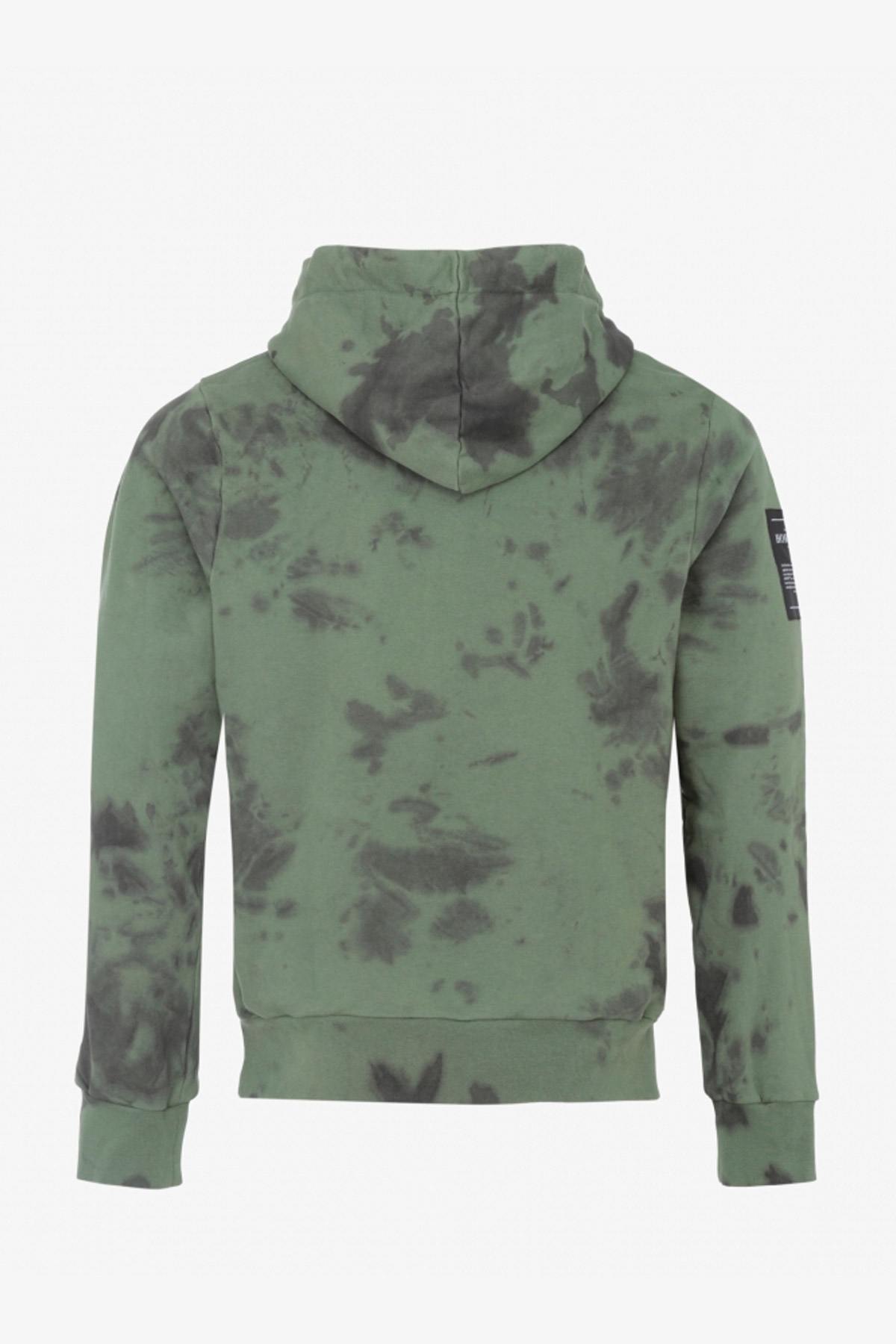 Green Camouflage Hooded Sweatshirt - Image n°3