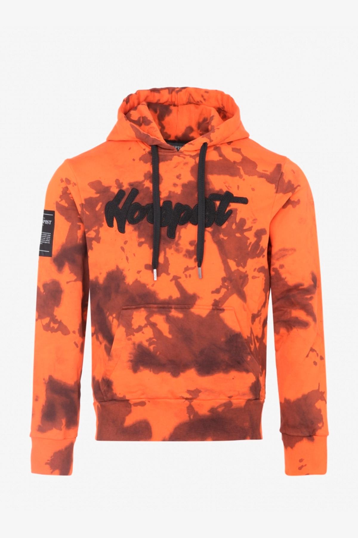 Men's orange camouflage sweater - Image n°5