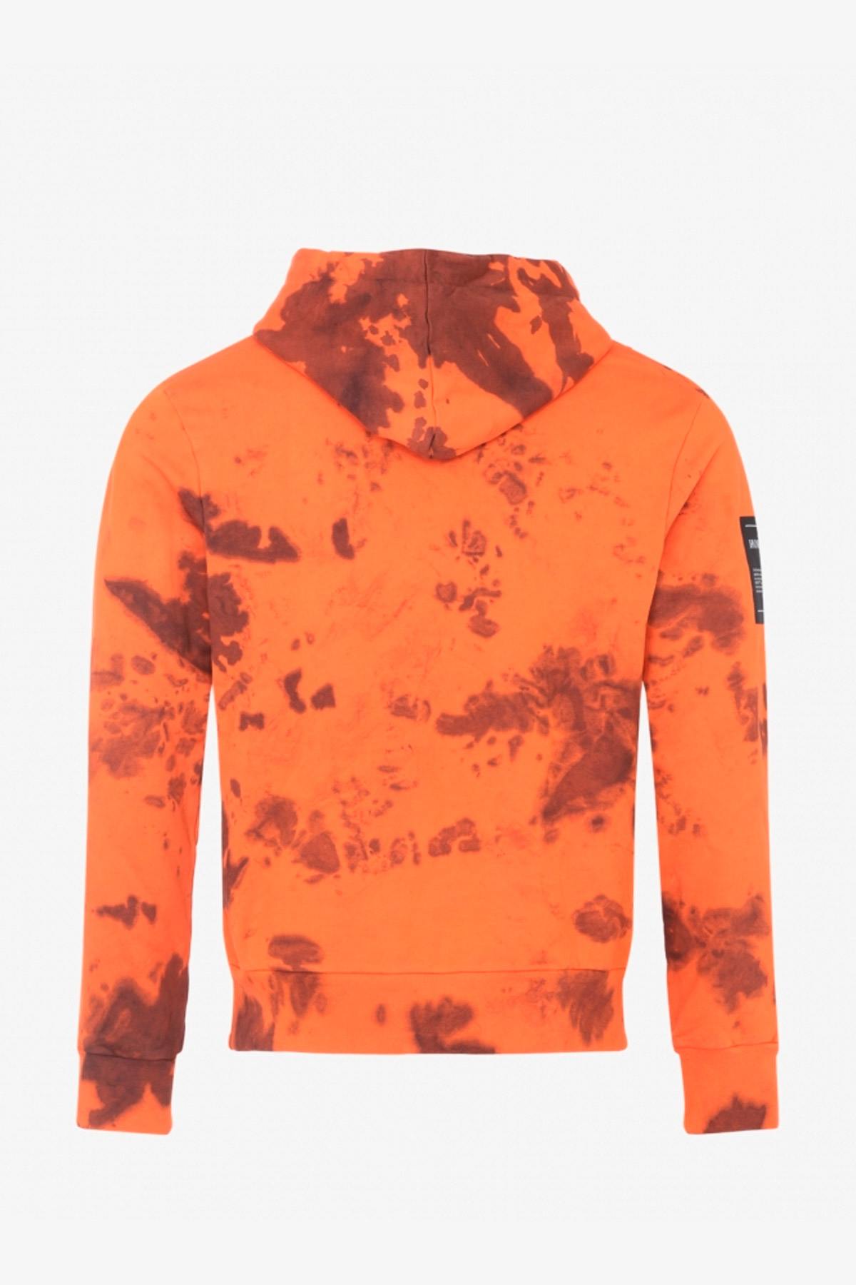 Men's orange camouflage sweater - Image n°7