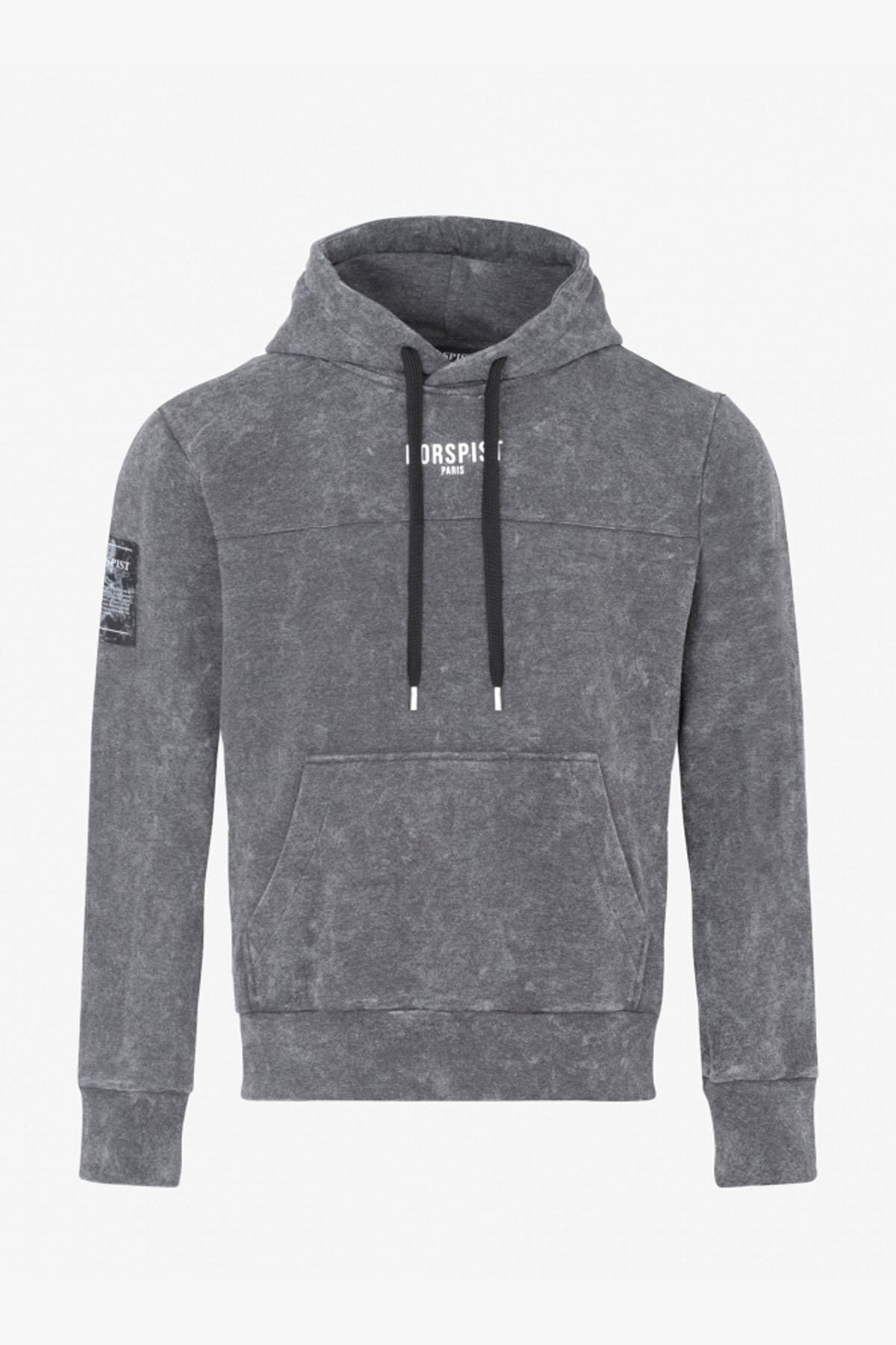 Heather gray streetwear sweatshirt - Image n°1