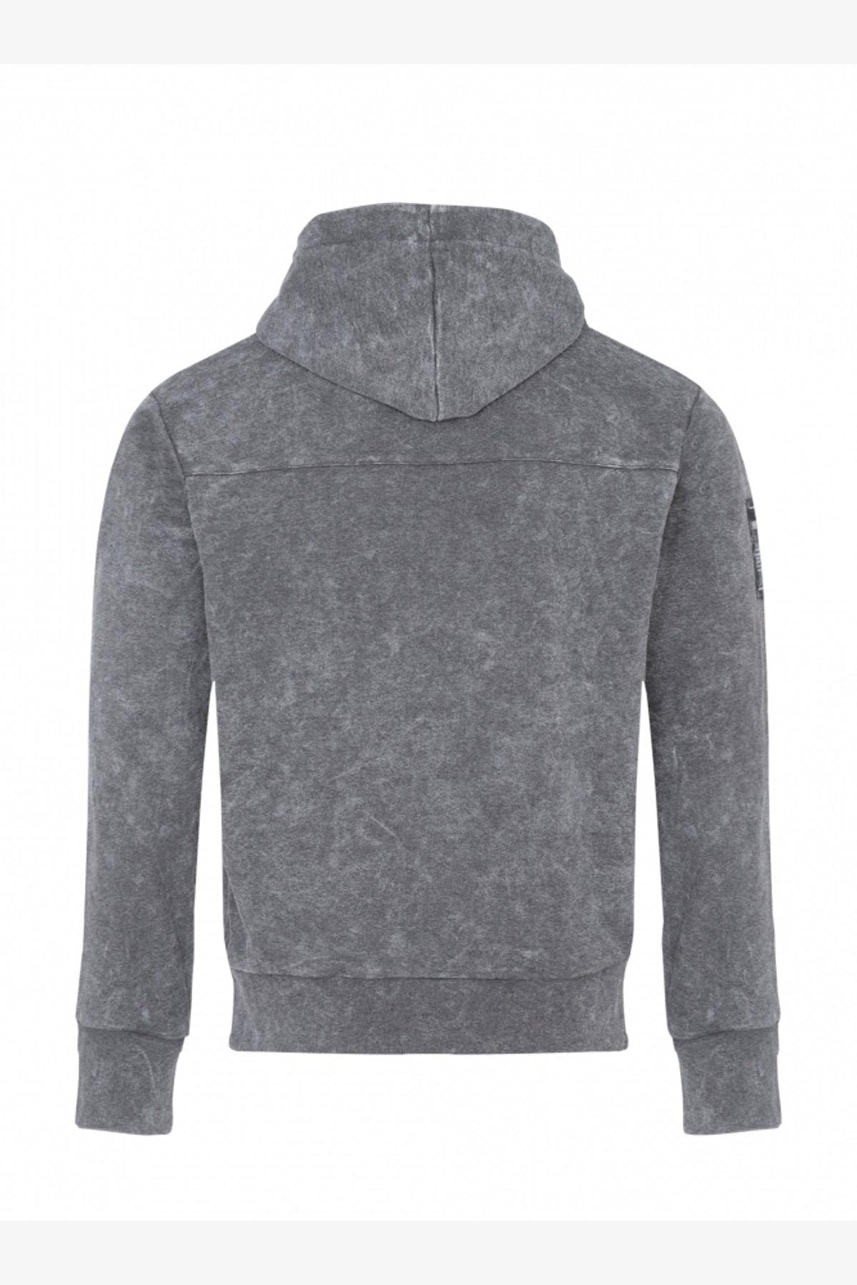 Heather gray streetwear sweatshirt - Image n°2