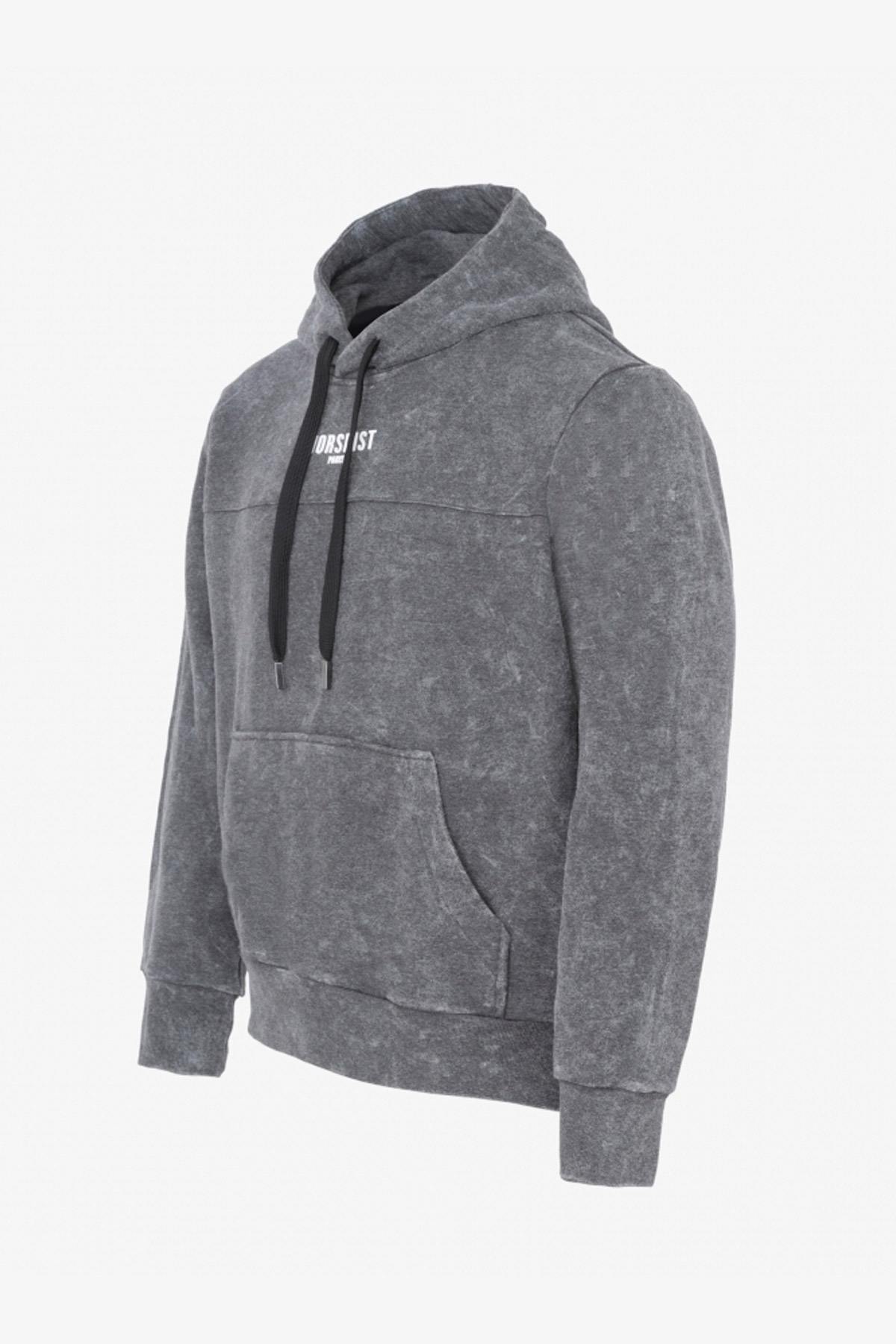 Heather gray streetwear sweatshirt - Image n°3