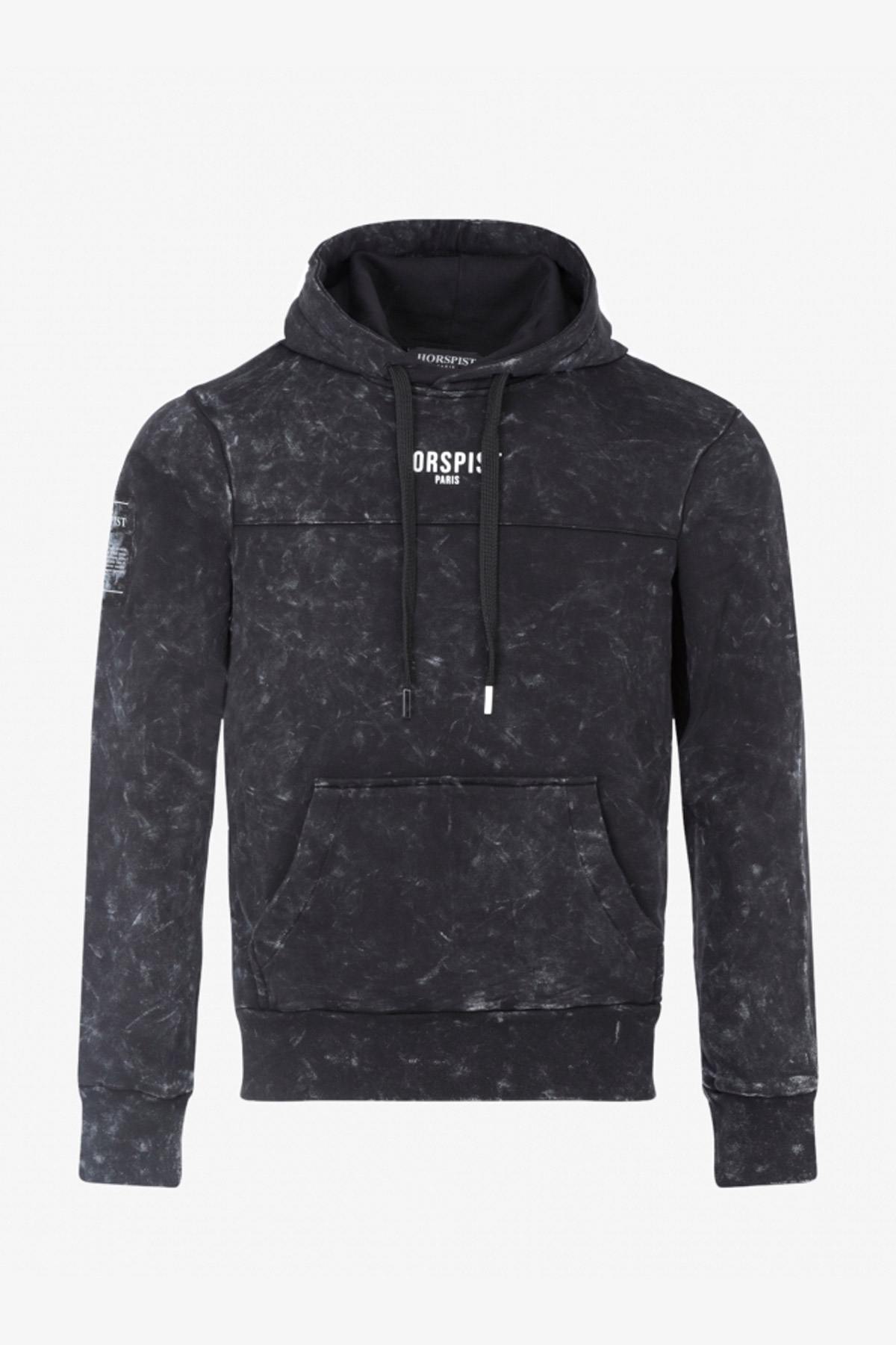 Black camo hoodie - Image n°1