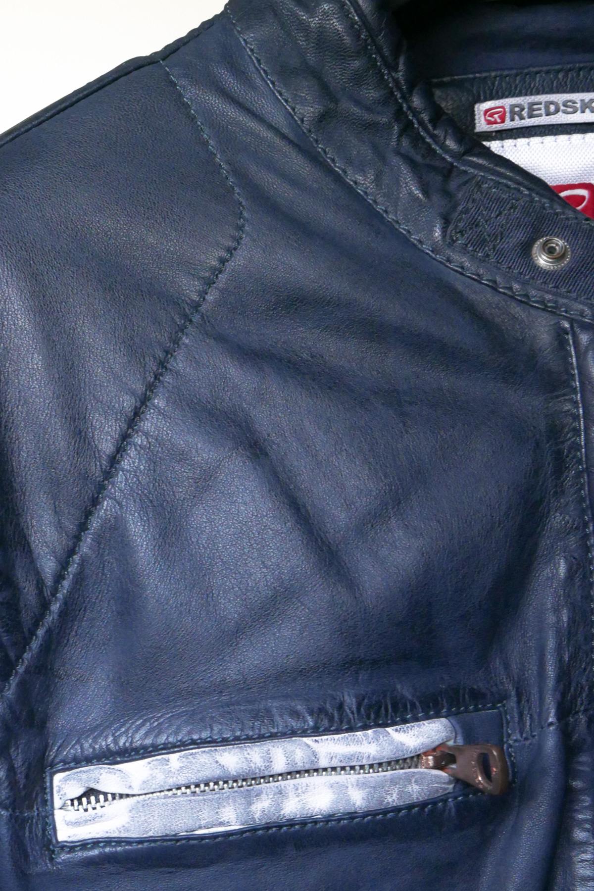 Men's racing style leather jacket - Image n°4